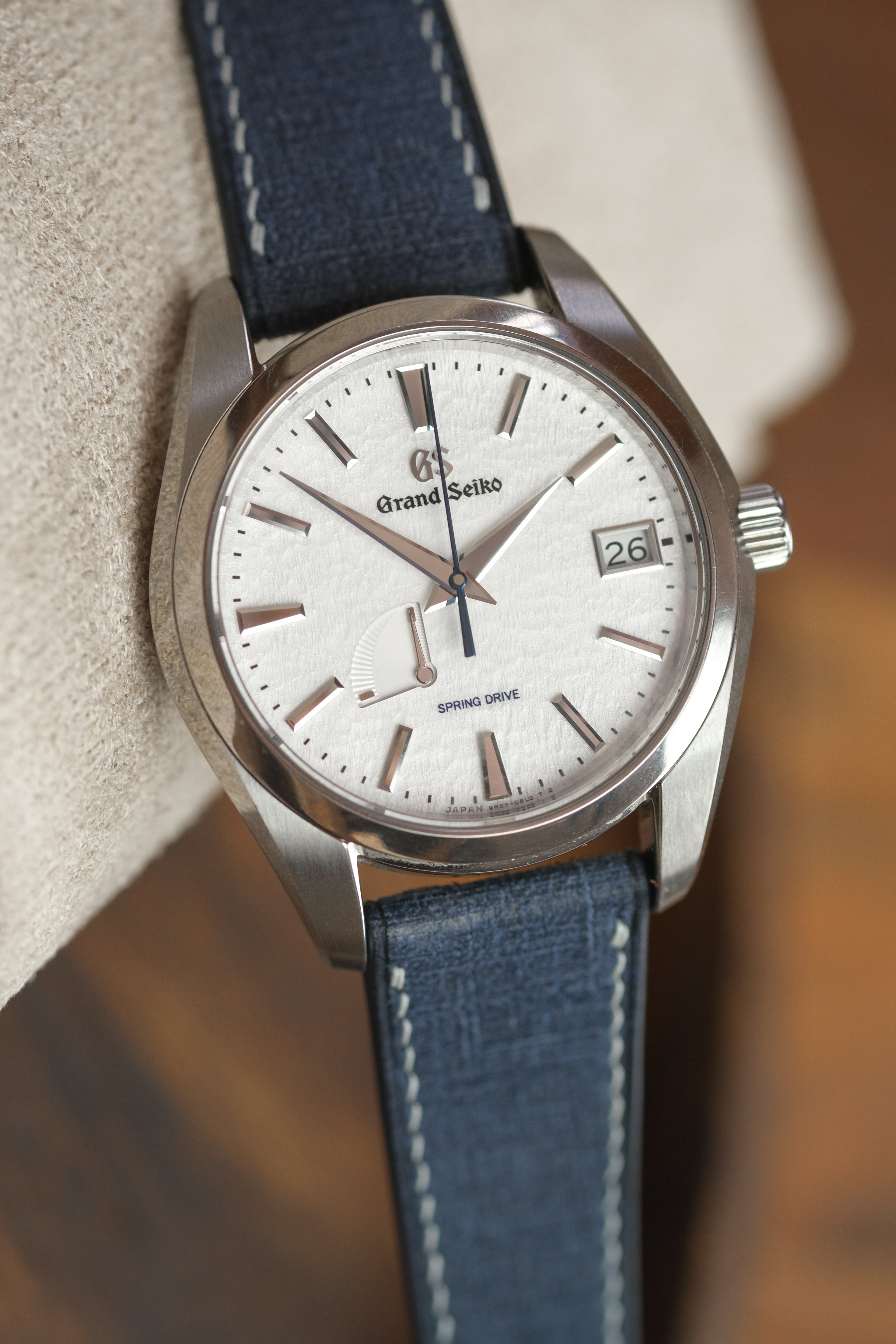 Navy Babele Leather Strap