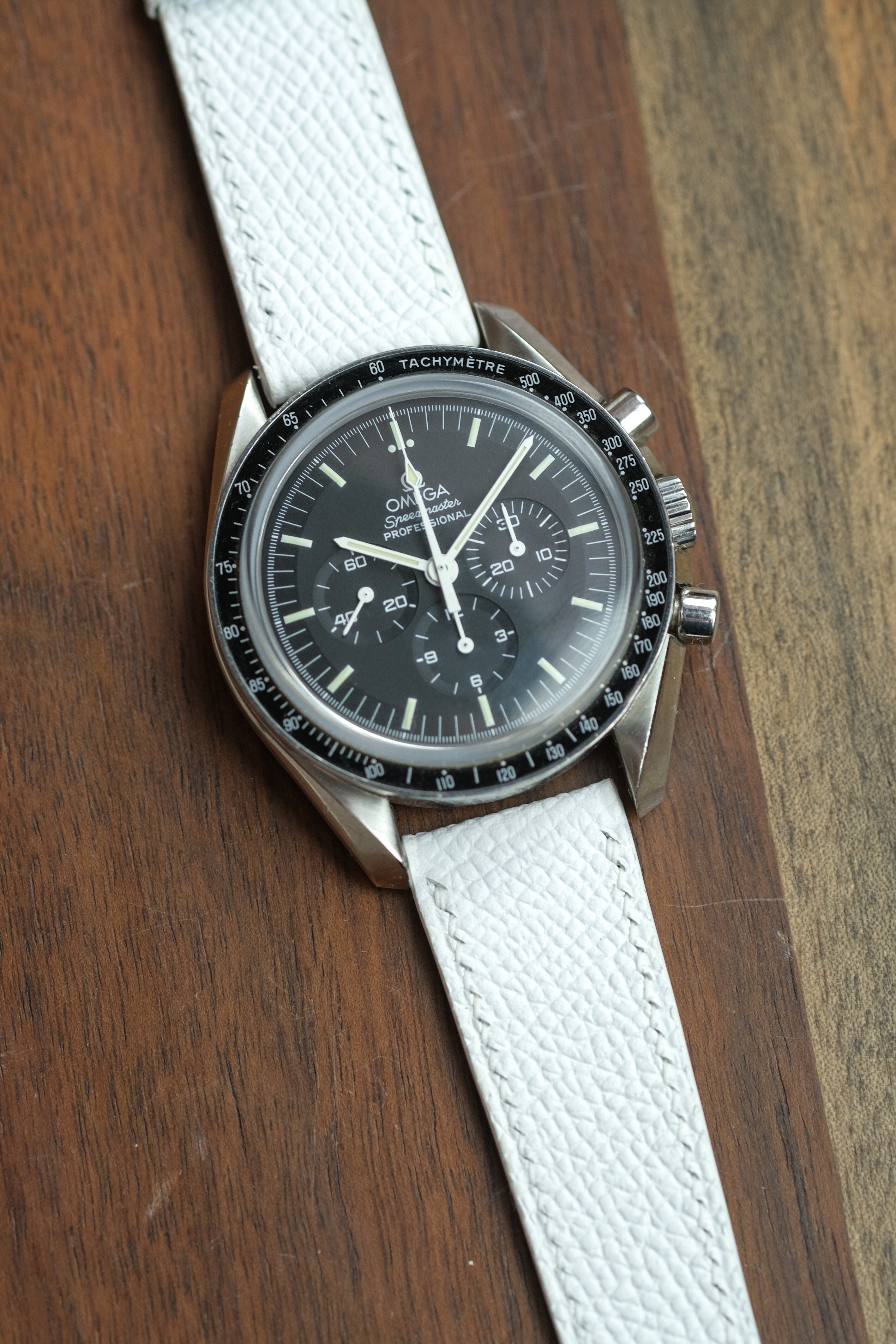 White Epsom Leather Strap - Artisan Straps