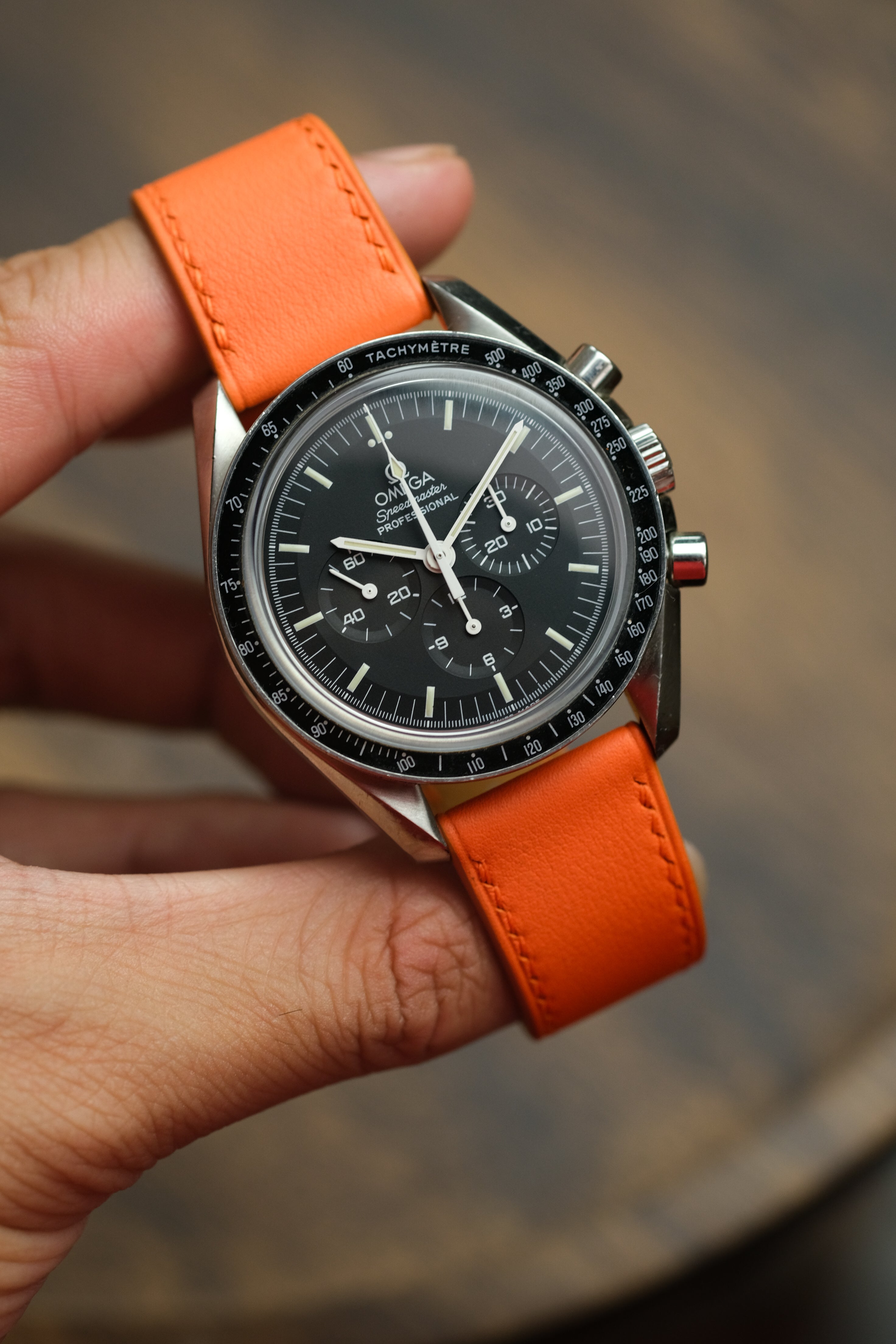 Correa de piel Swift naranja