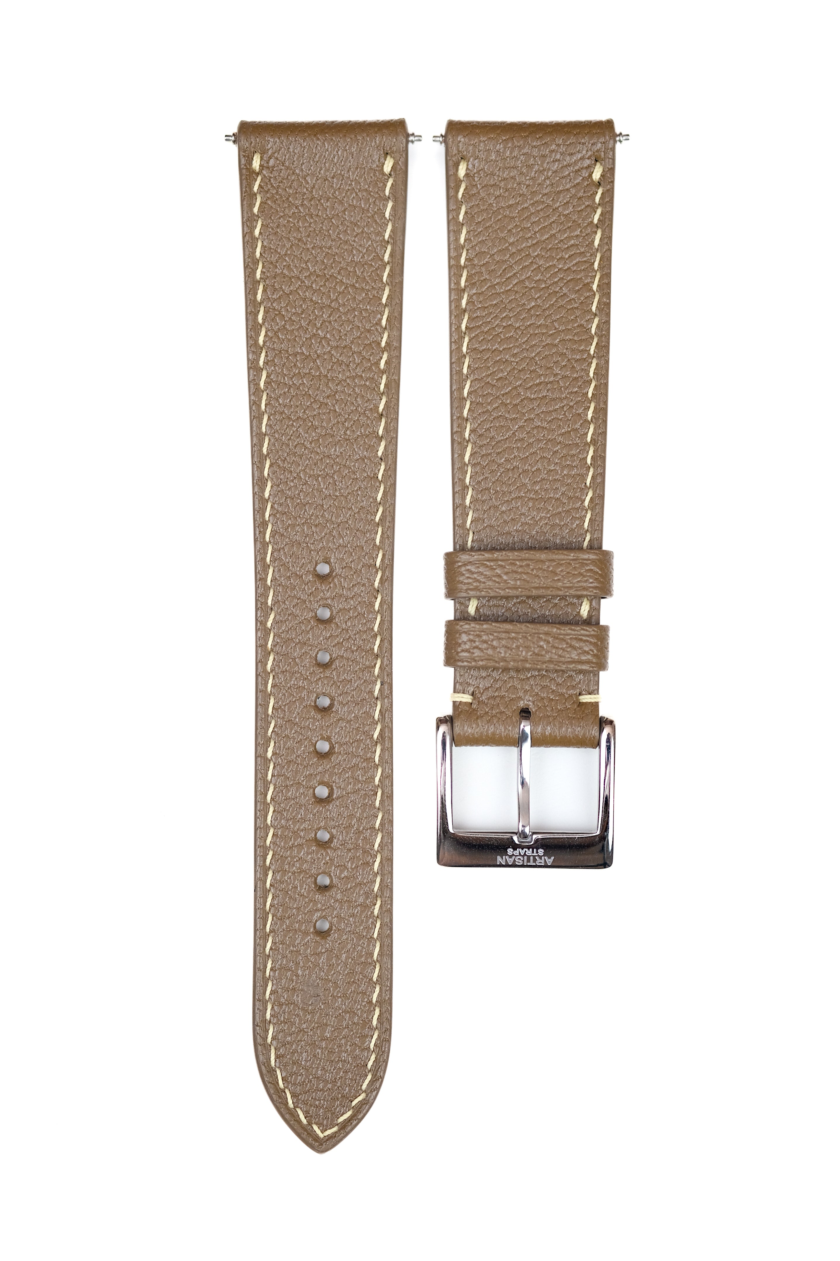 Taupe Chèvre Leather Strap - Artisan Straps