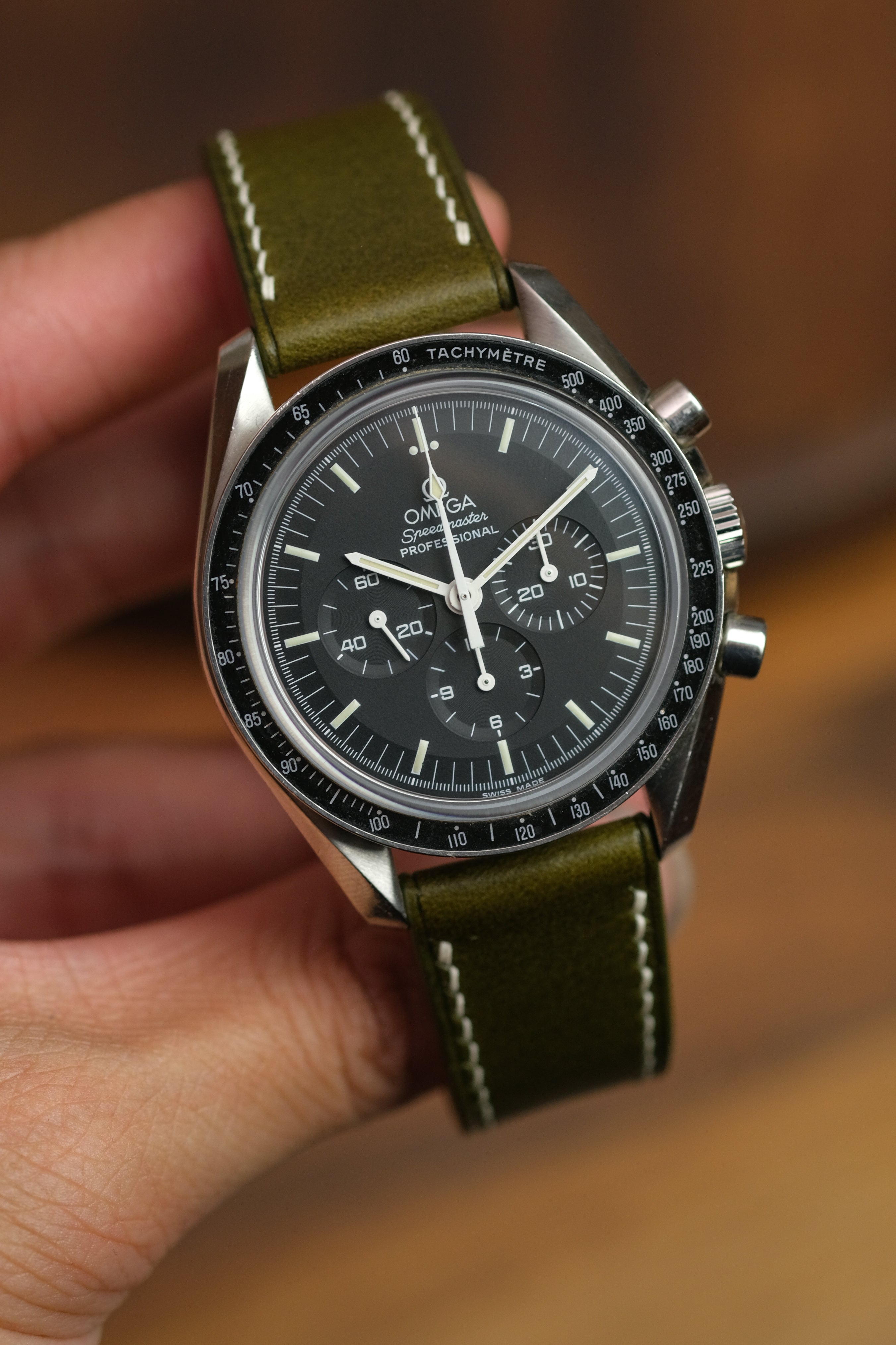 Olive Green Buttero Leather Strap - Artisan Straps