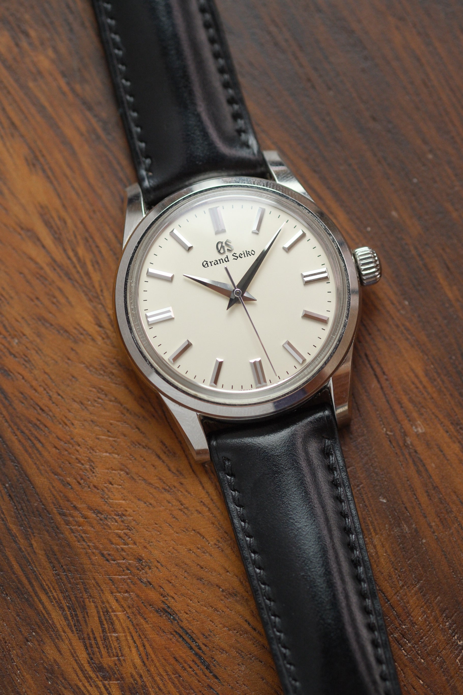 Black Shell Cordovan (Padded) Leather Strap - Artisan Straps