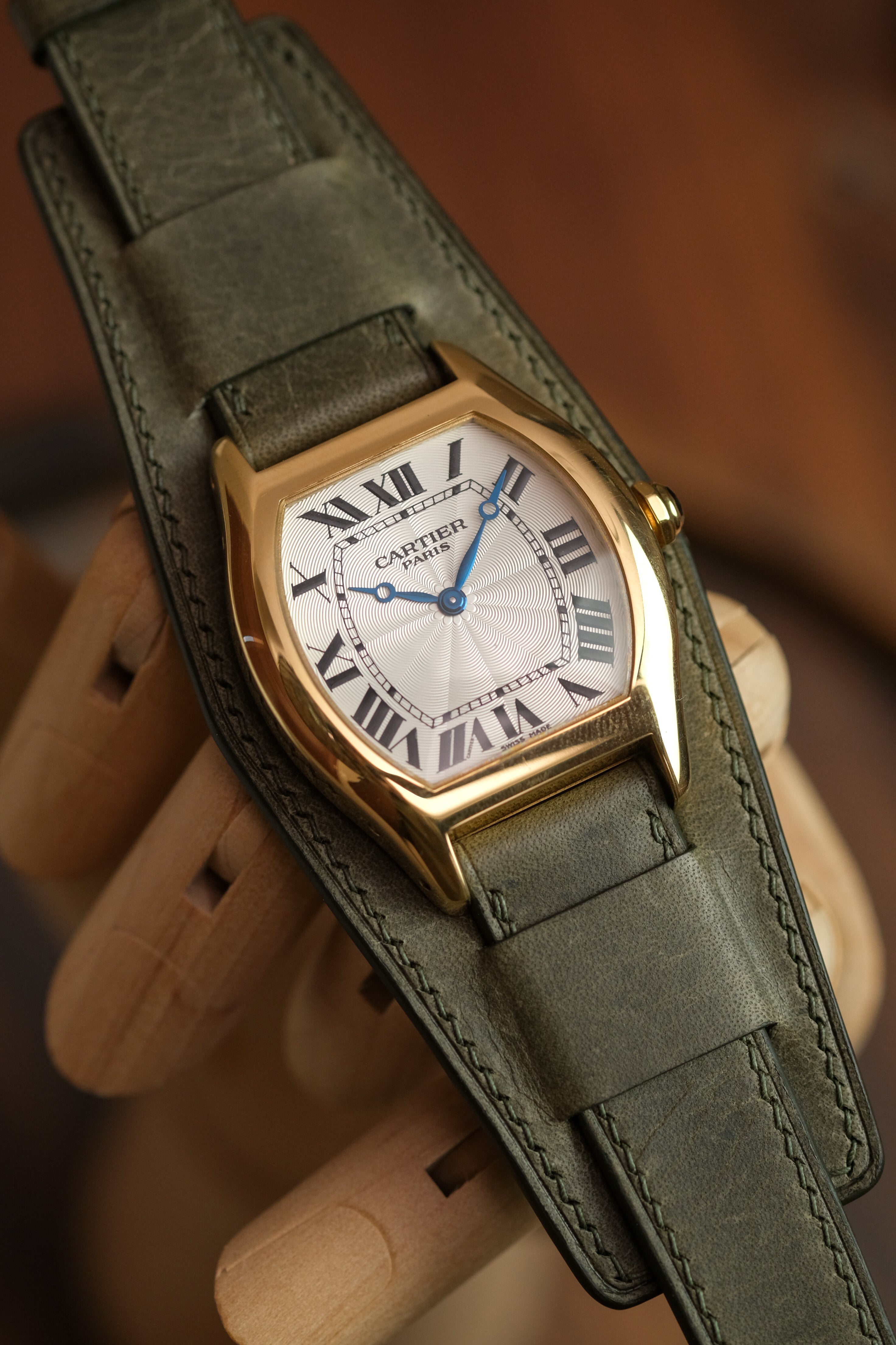 Correa de piel de vaca encerada de Grigrio