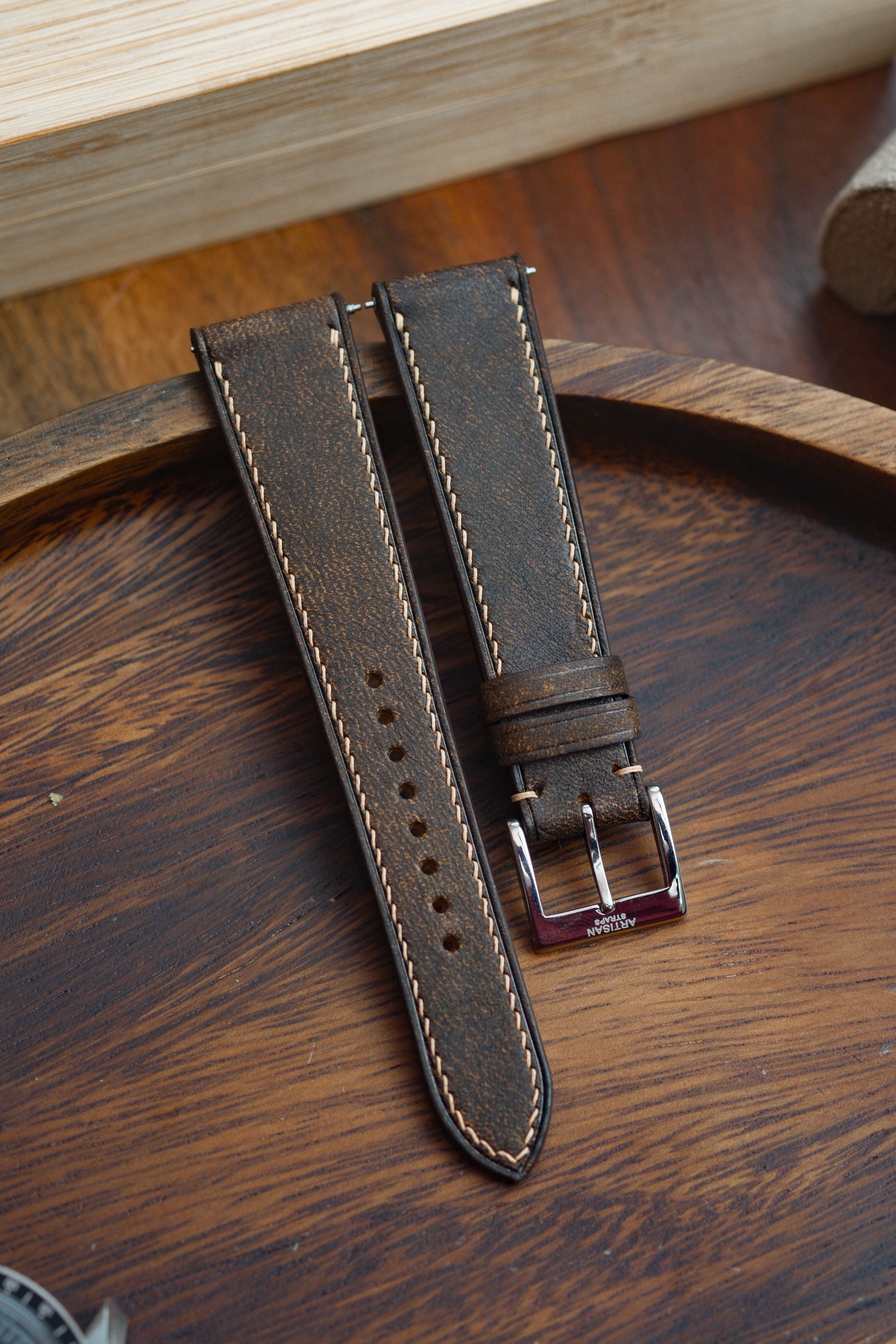 Whiskey Habana Calf Leather Strap - Artisan Straps