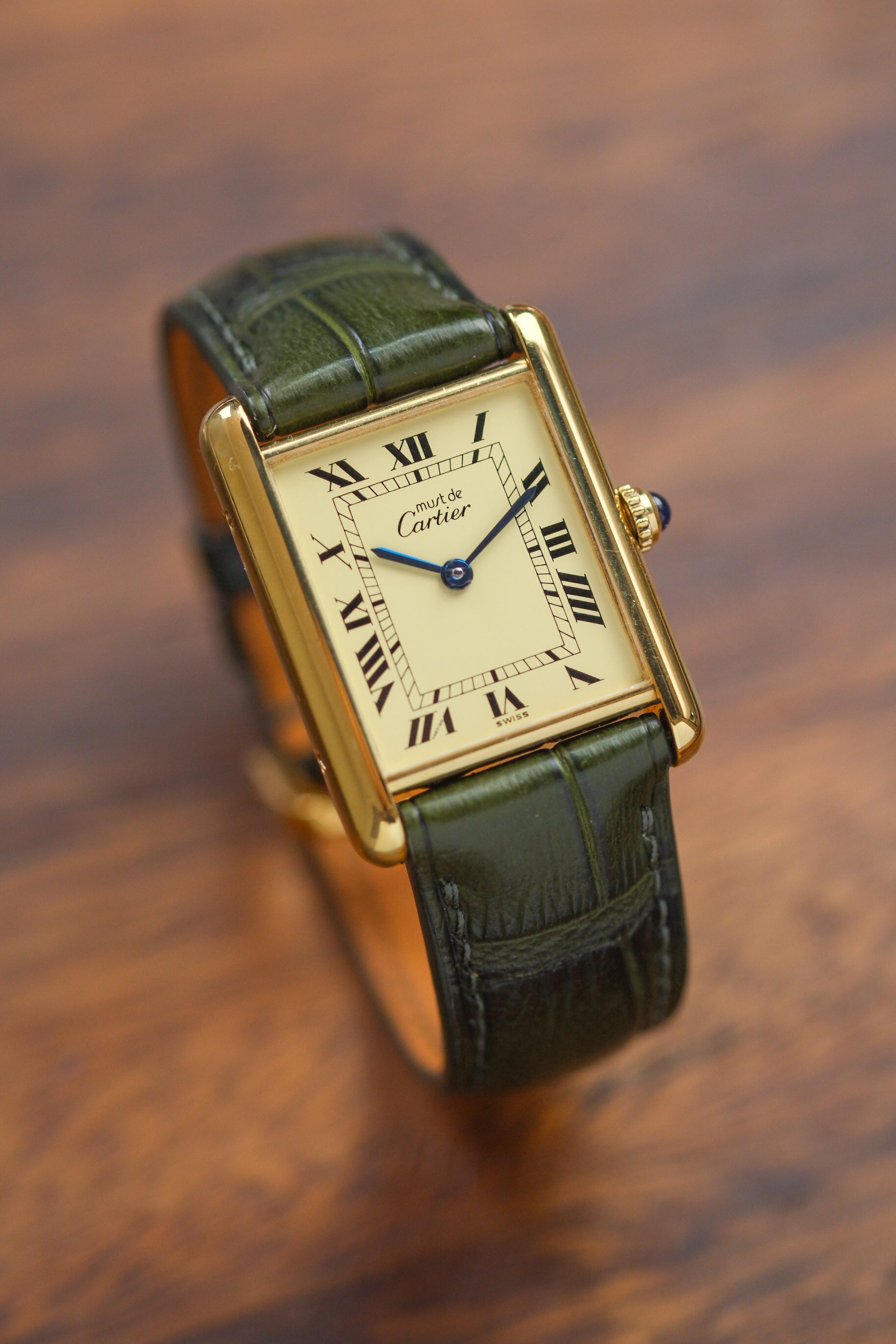 Olive Alligator (Padded) Leather Strap - Artisan Straps