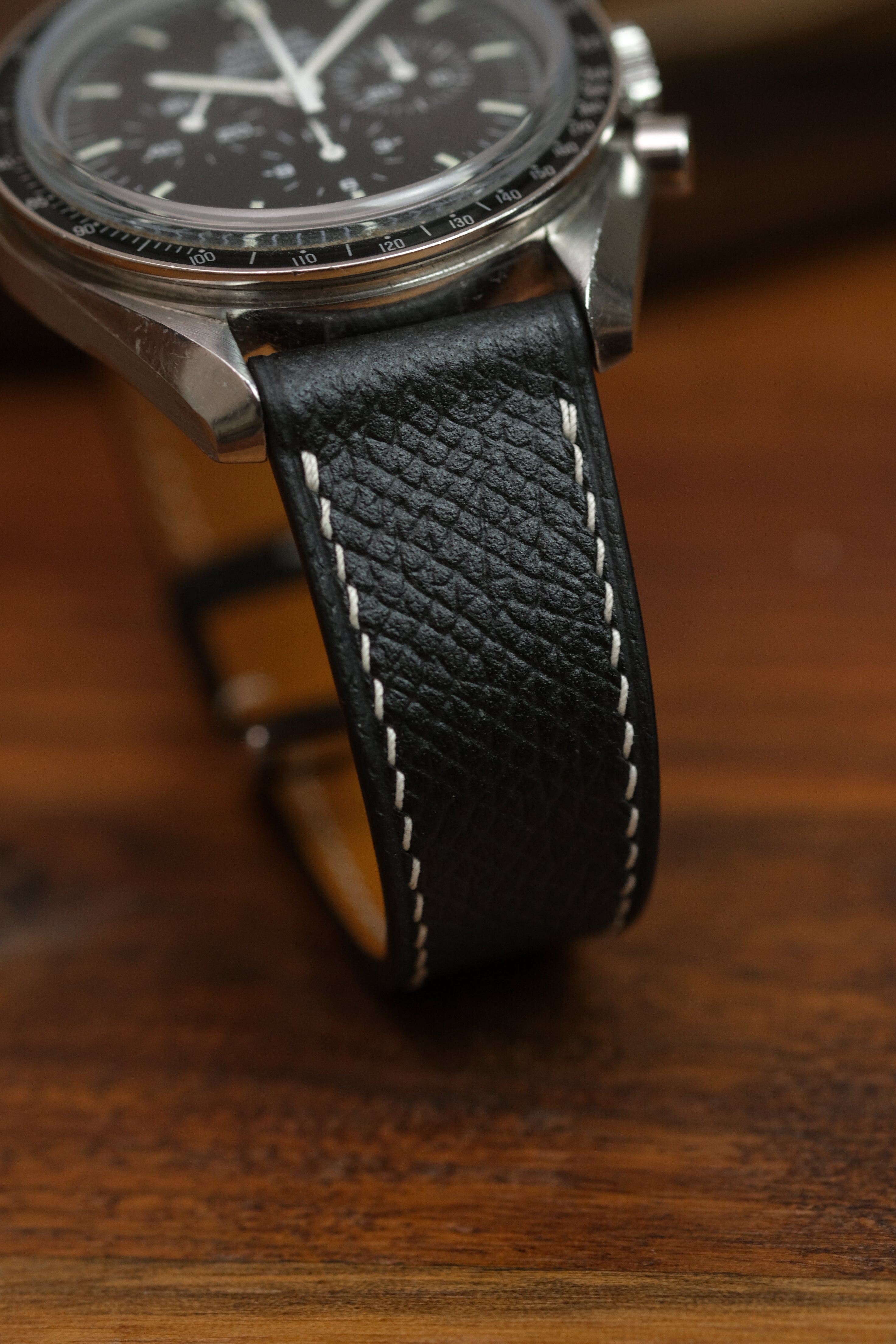 Black Epsom Leather Strap
