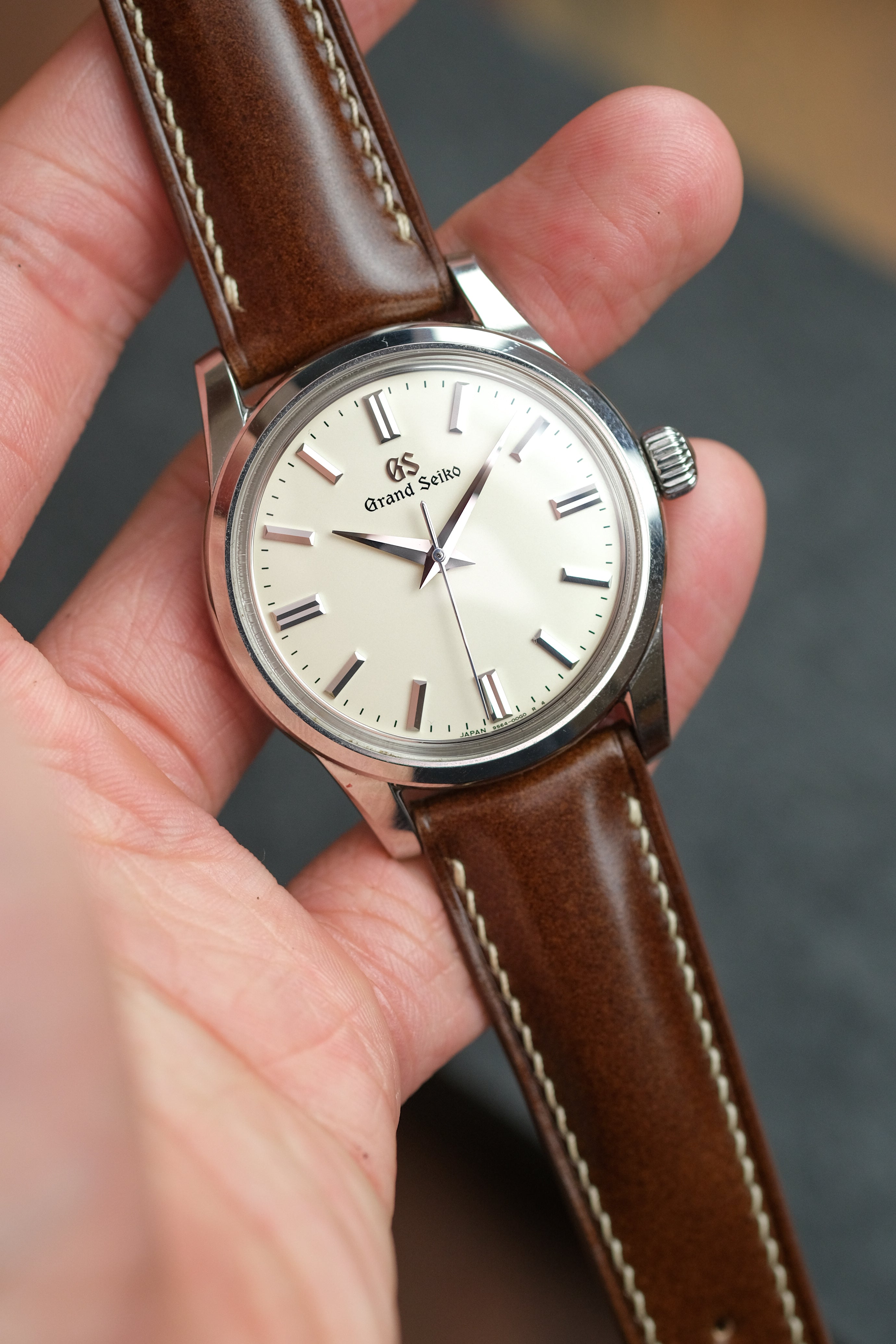 Cognac Shell Cordovan (Padded) Leather Strap - Artisan Straps