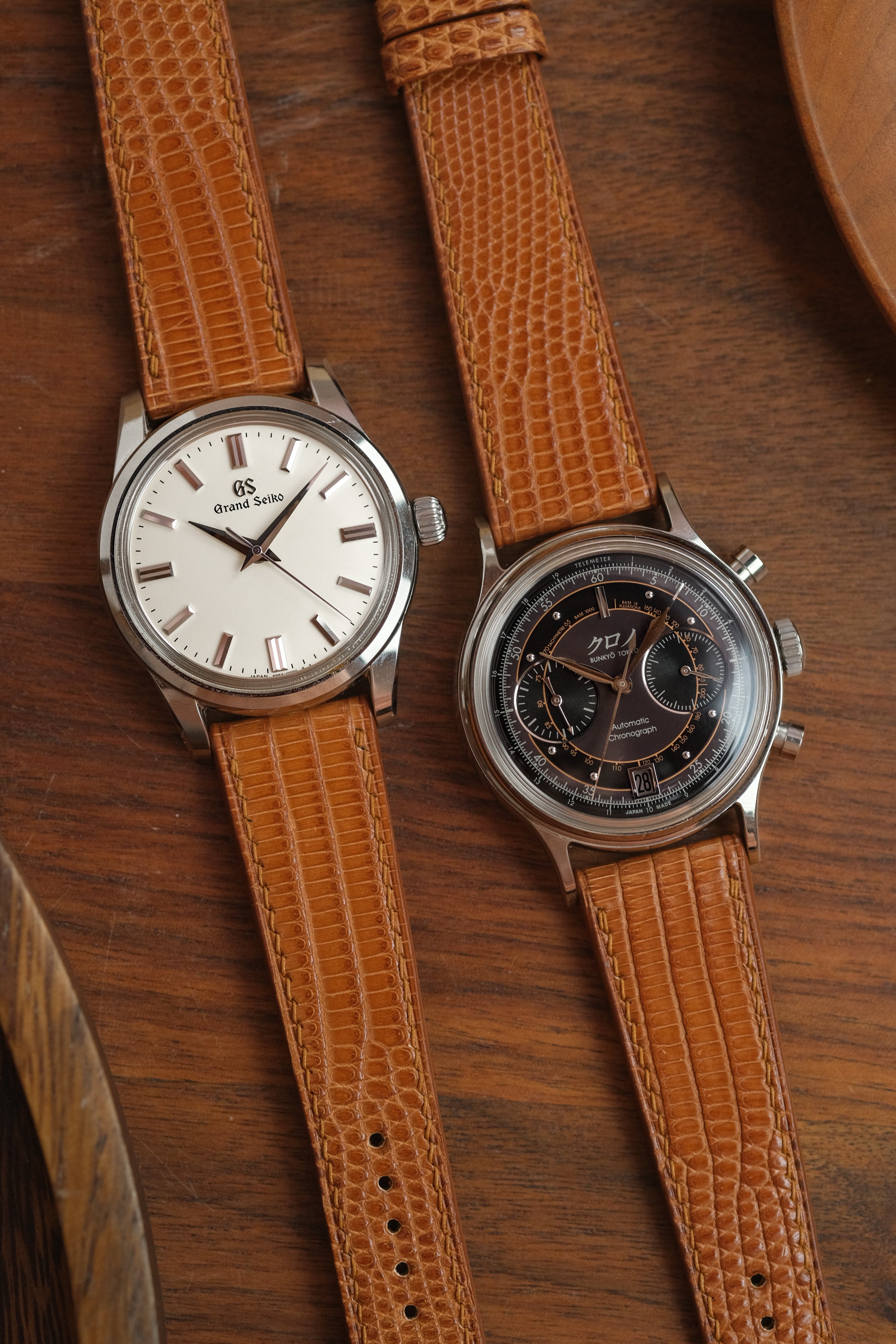 Whiskey Lizard Leather Strap