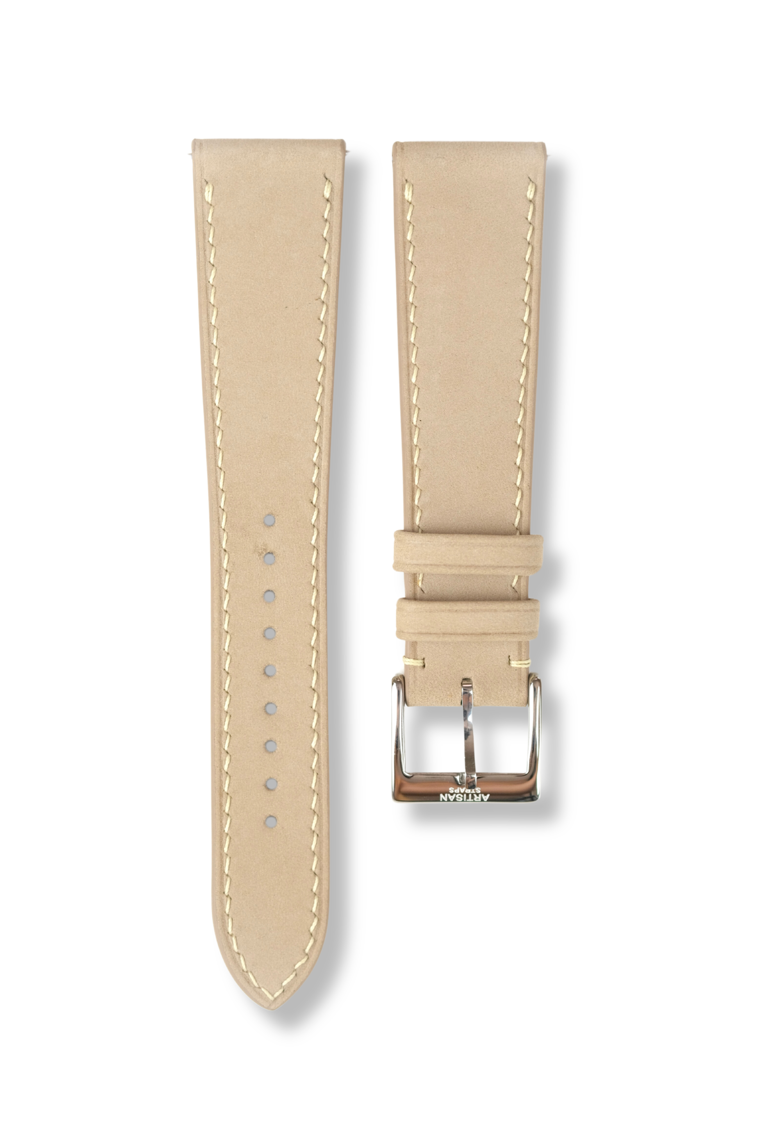 Beige Nubuck Leather Strap - Artisan Straps