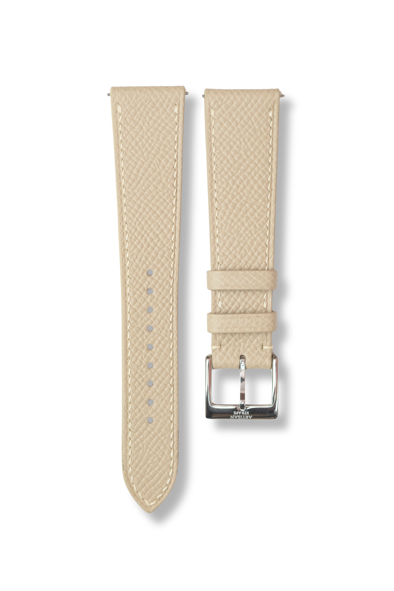Beige Epsom Leather Strap - Artisan Straps