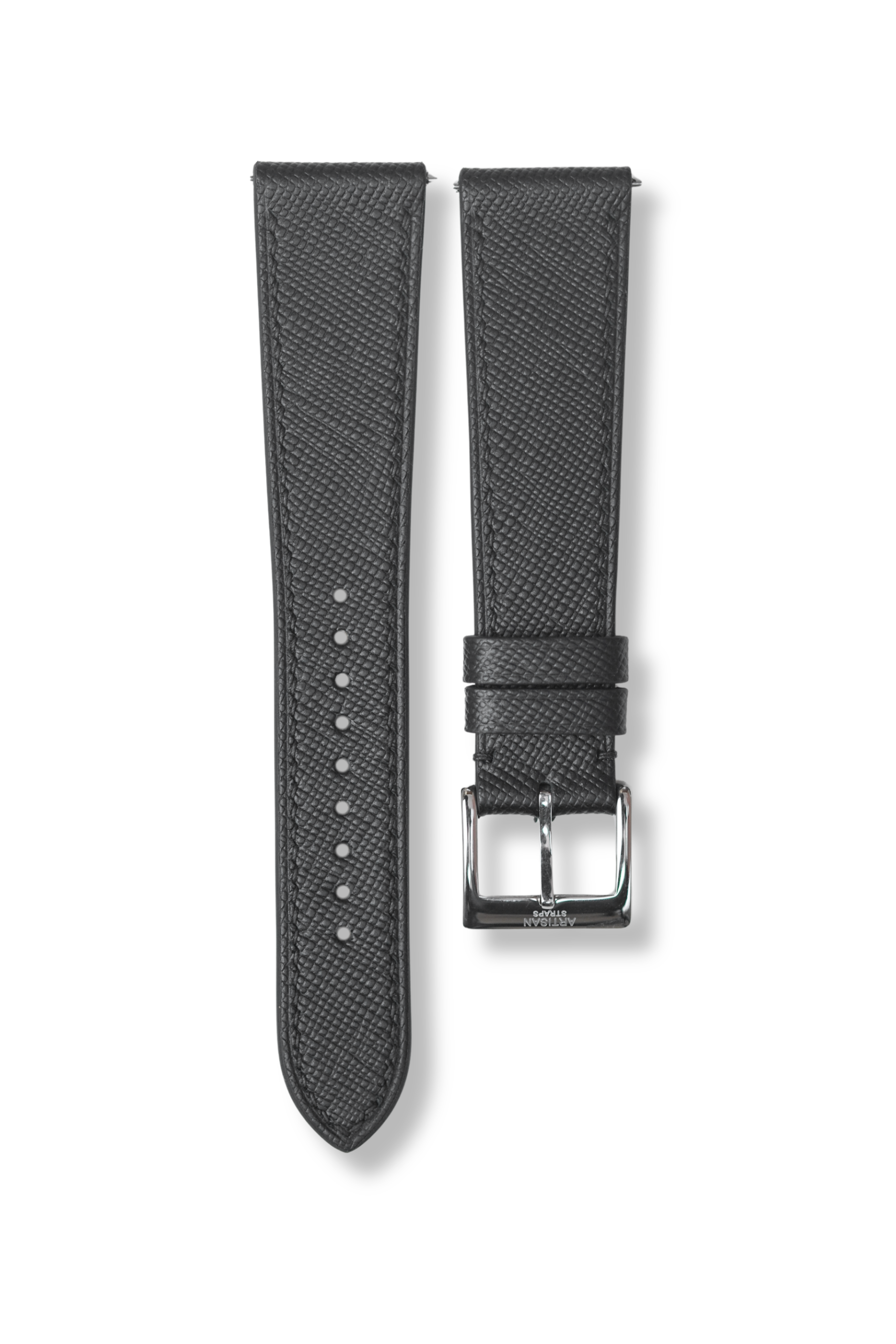 Black Saffiano Leather Strap - Artisan Straps