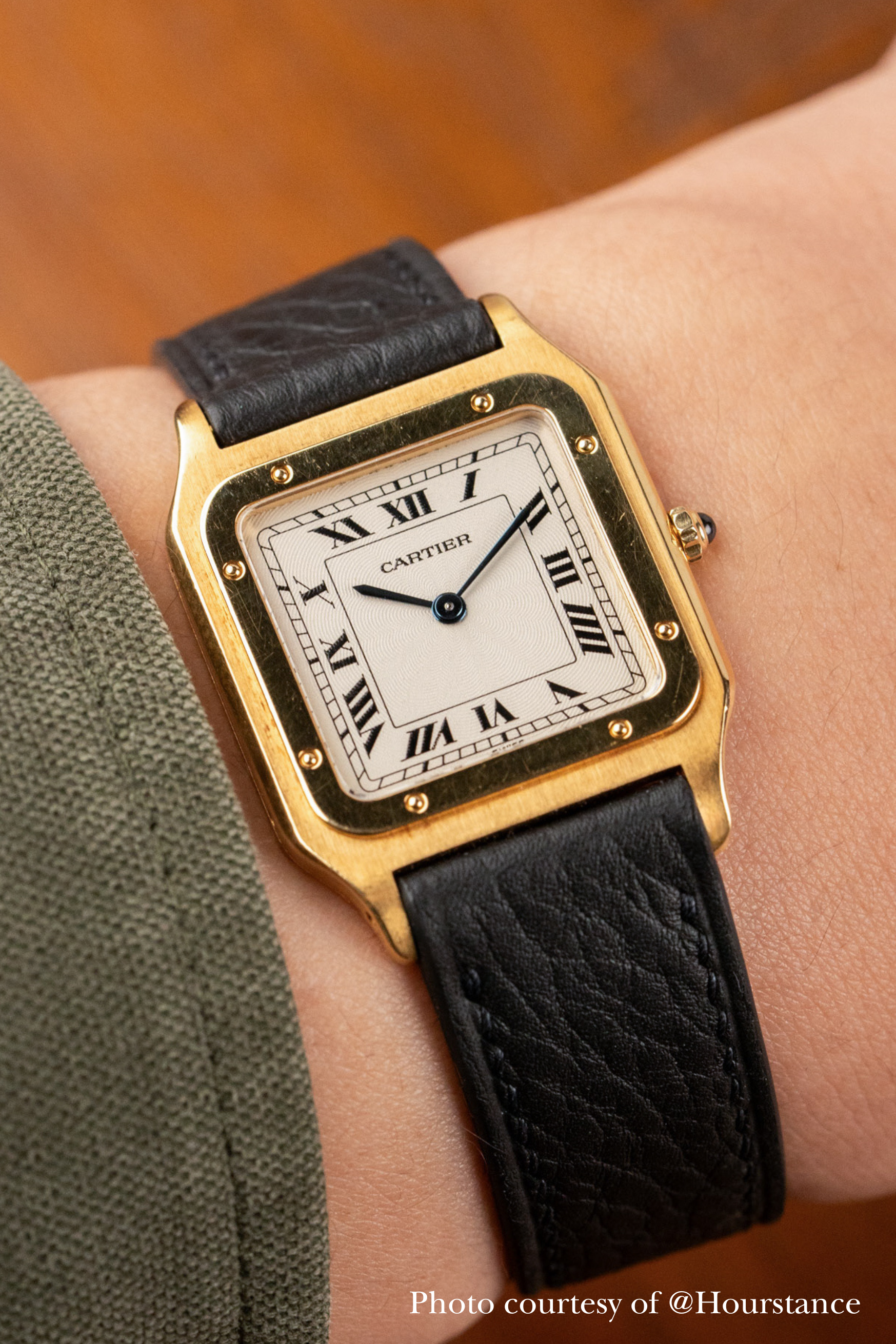 Copia de correa de piel de becerro encogida negra (MTO)