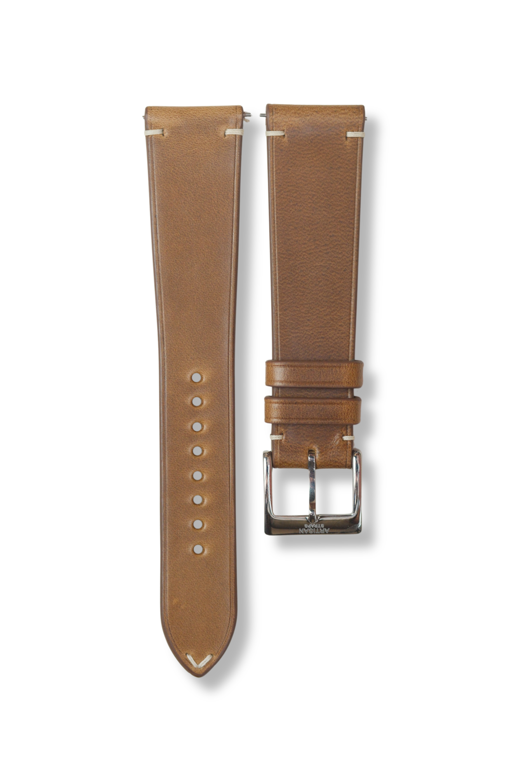 Natural Horween Chromexcel (Two-Stitch) Leather Strap - Artisan Straps
