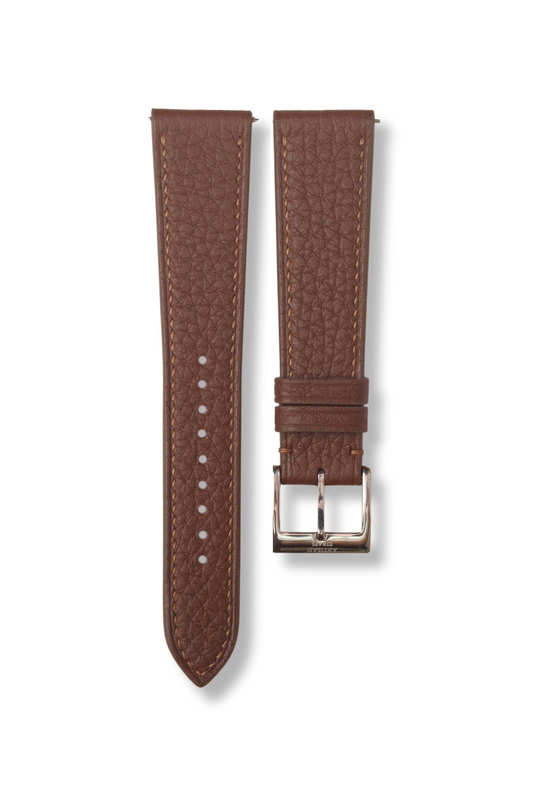 Chestnut Brown Shrunken Calf Leather Strap
