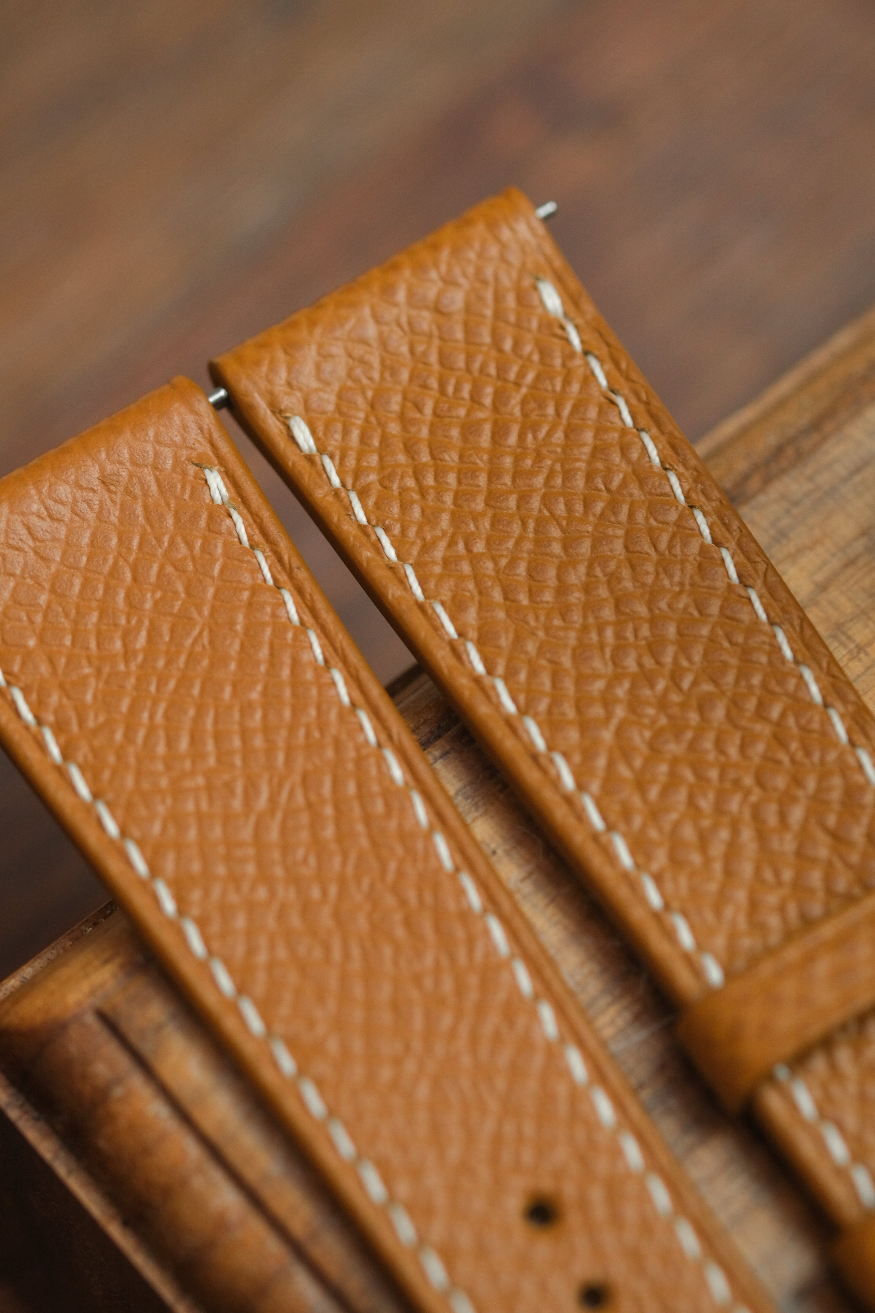 Gold Epsom Leather Strap - Artisan Straps