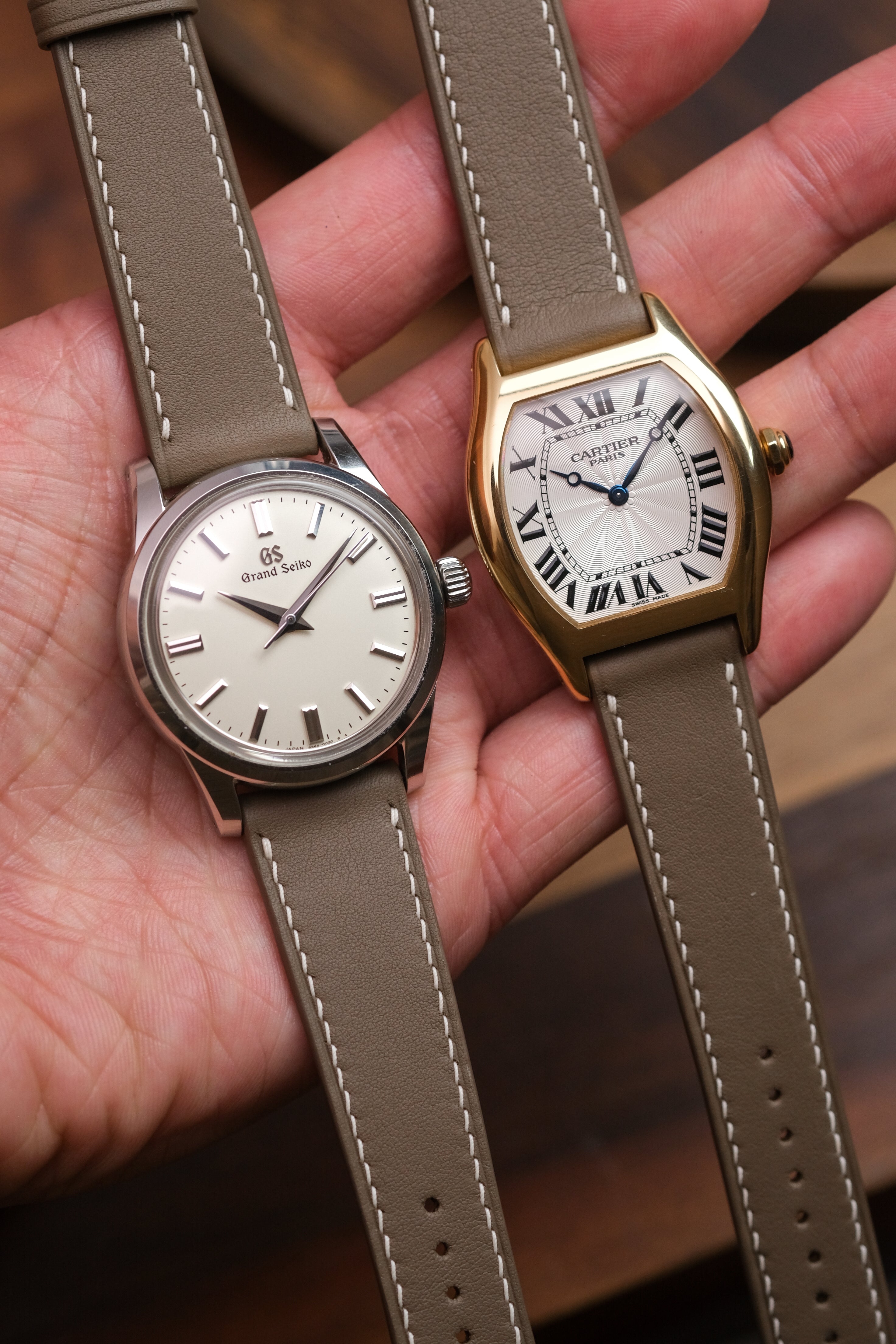 Taupe Swift Leather Strap