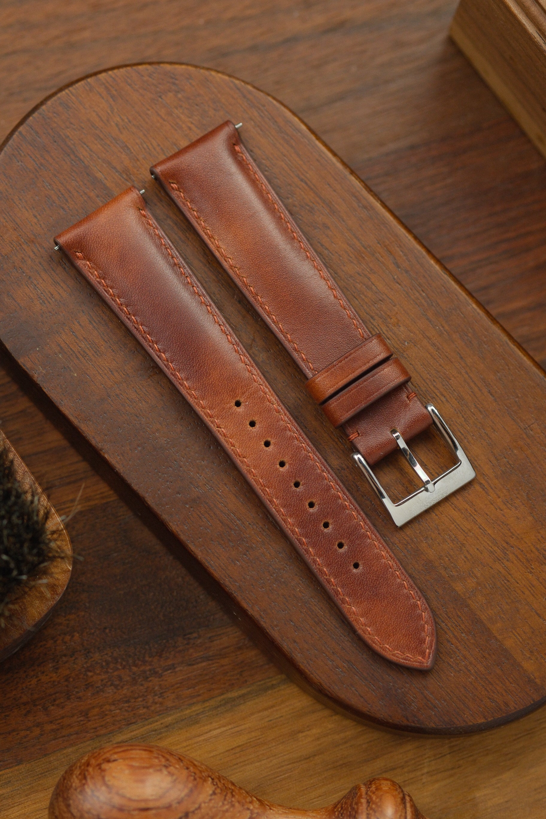 Brown Museum Calf (Padded) Leather Strap (Copy) - Artisan Straps