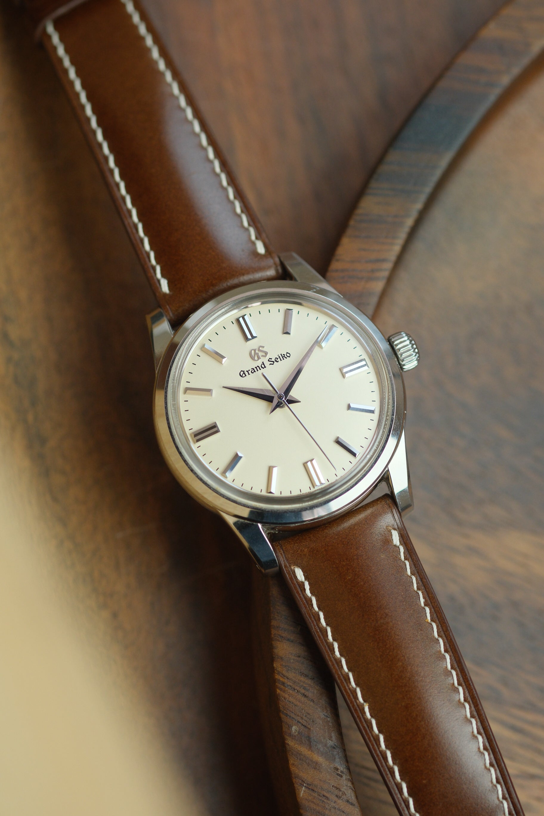 Cognac Shell Cordovan (Padded) Leather Strap