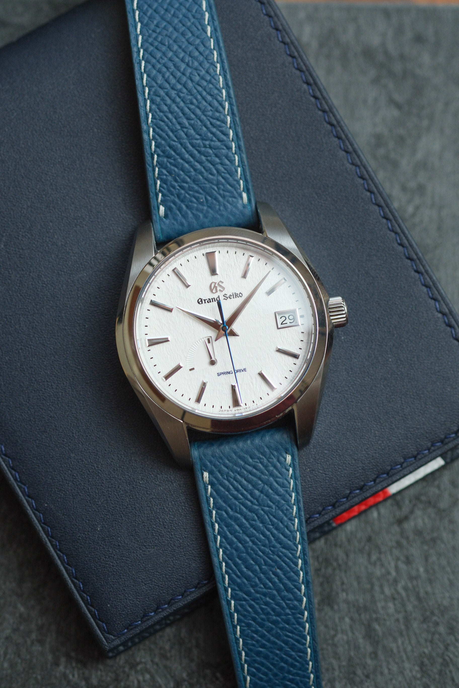 Peacock Blue Epsom Leather Strap