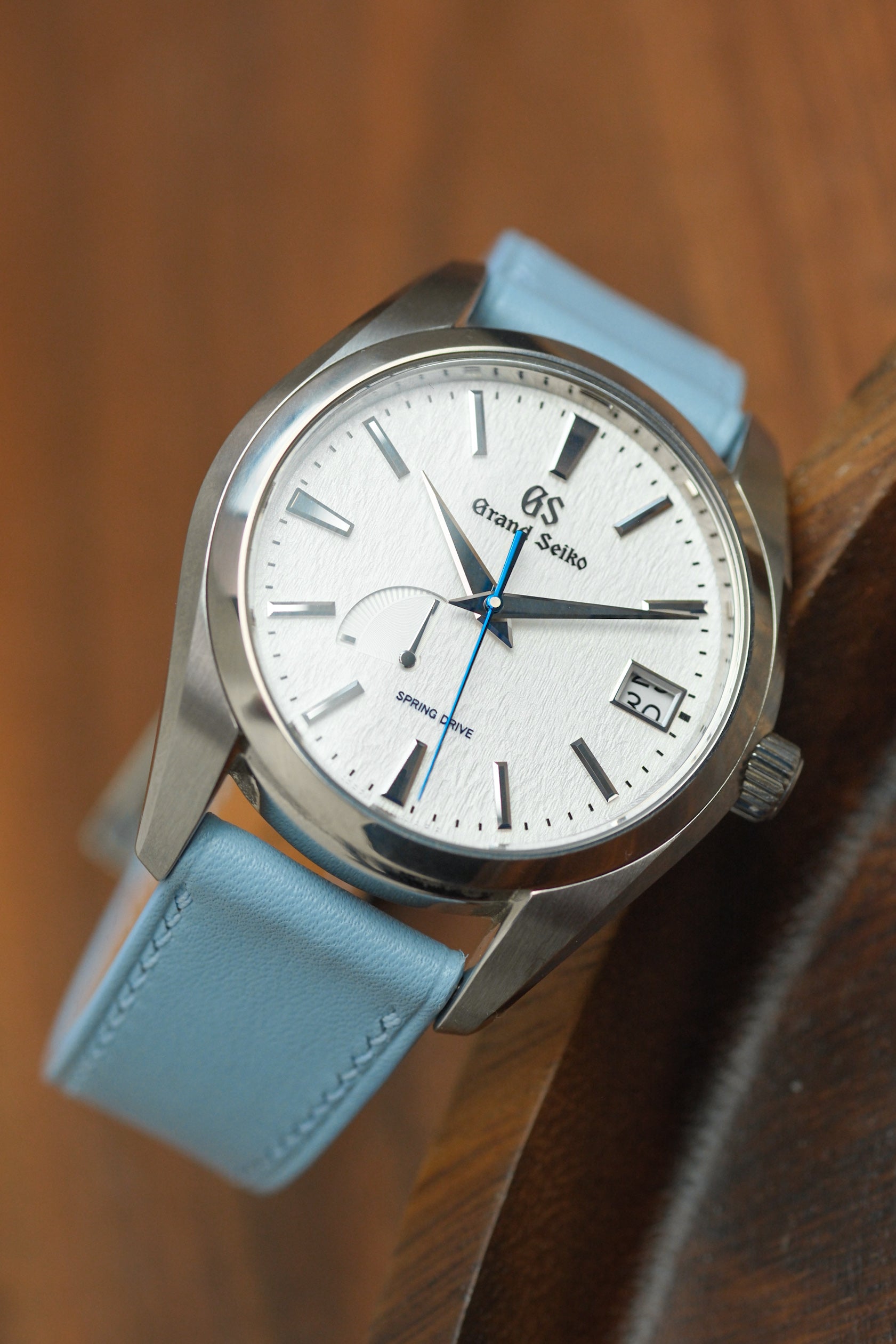 Baby Blue Swift Leather Strap - Artisan Straps