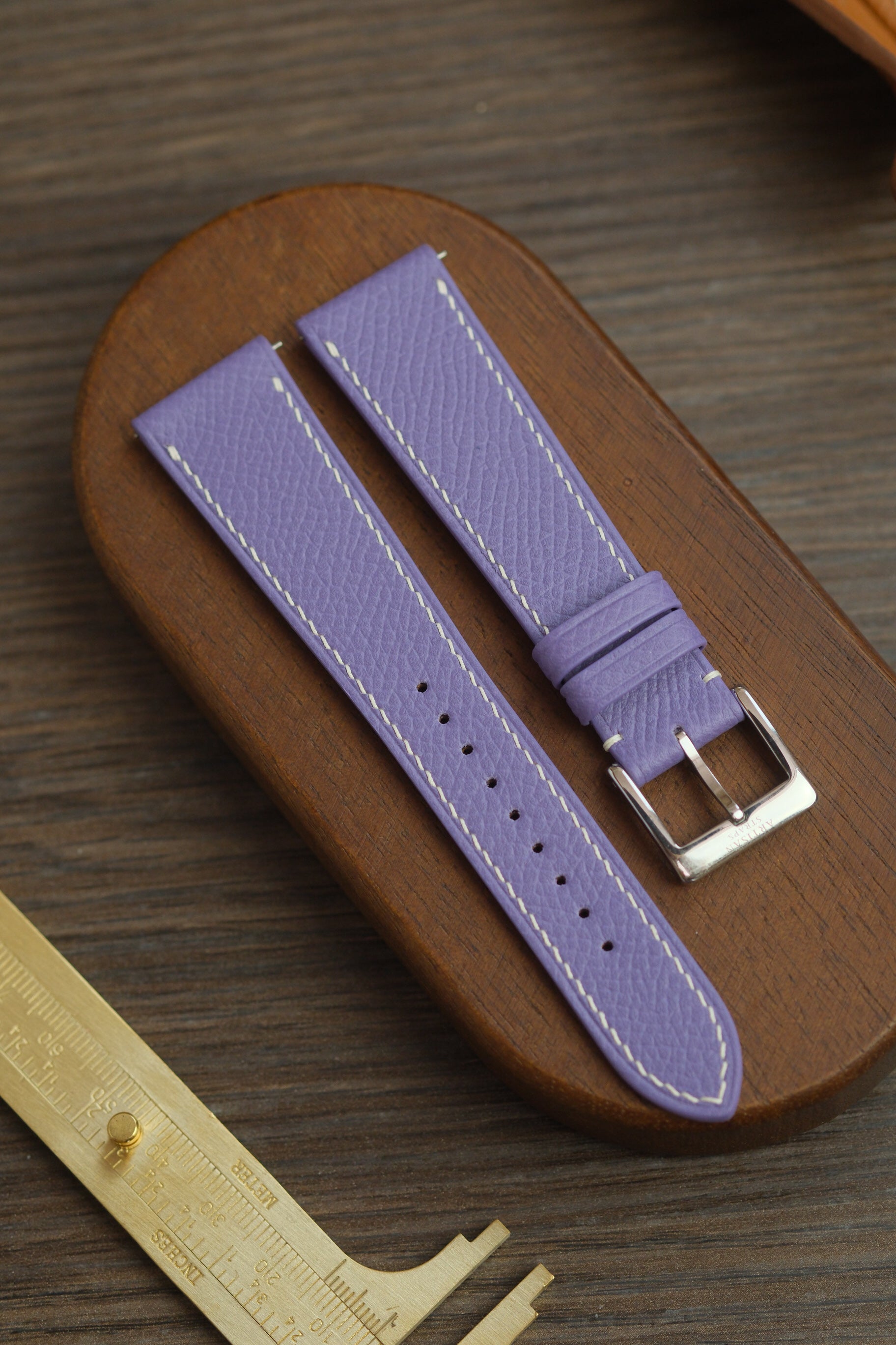 Lavender Epsom Leather Strap