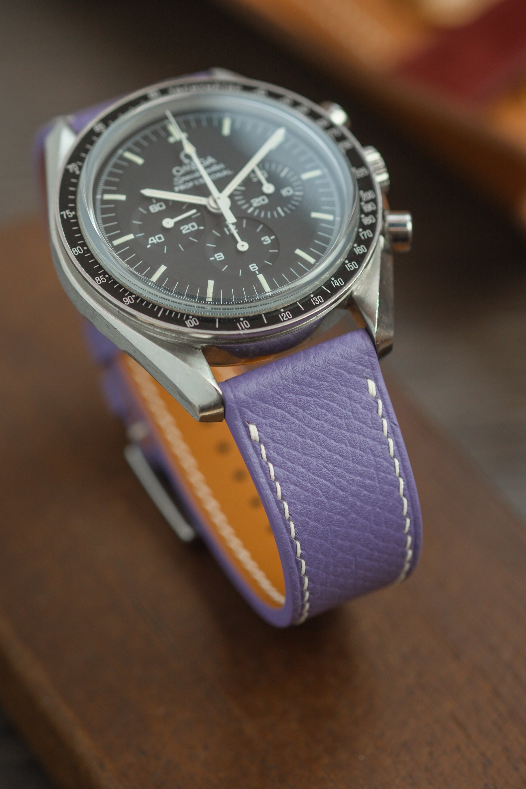 Lavender Epsom Leather Strap