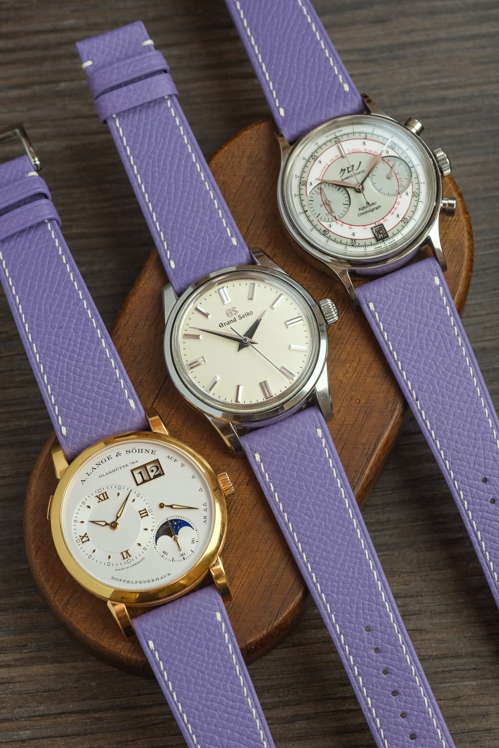 Lavender Epsom Leather Strap