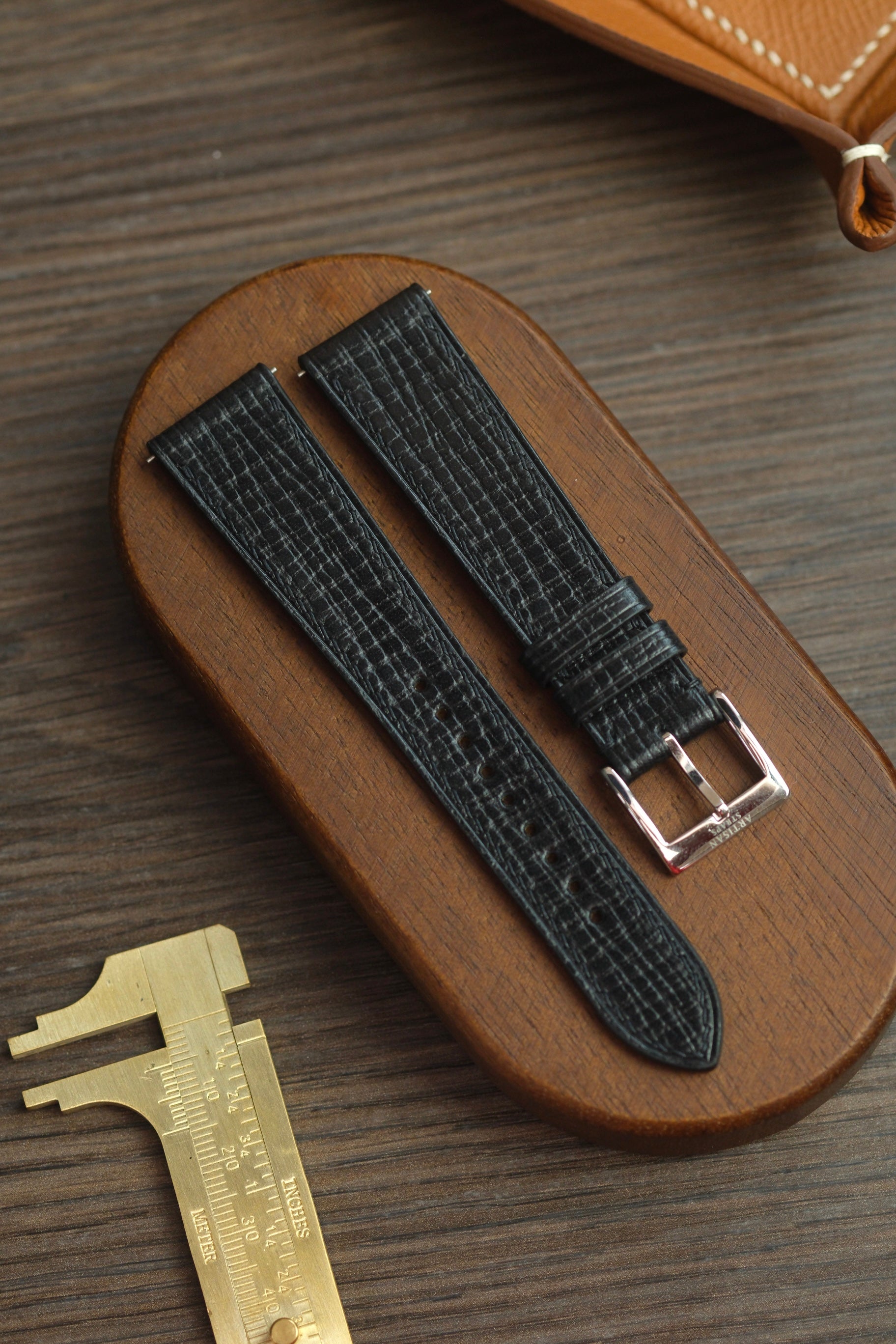 Black Palmer Leather Strap - Artisan Straps