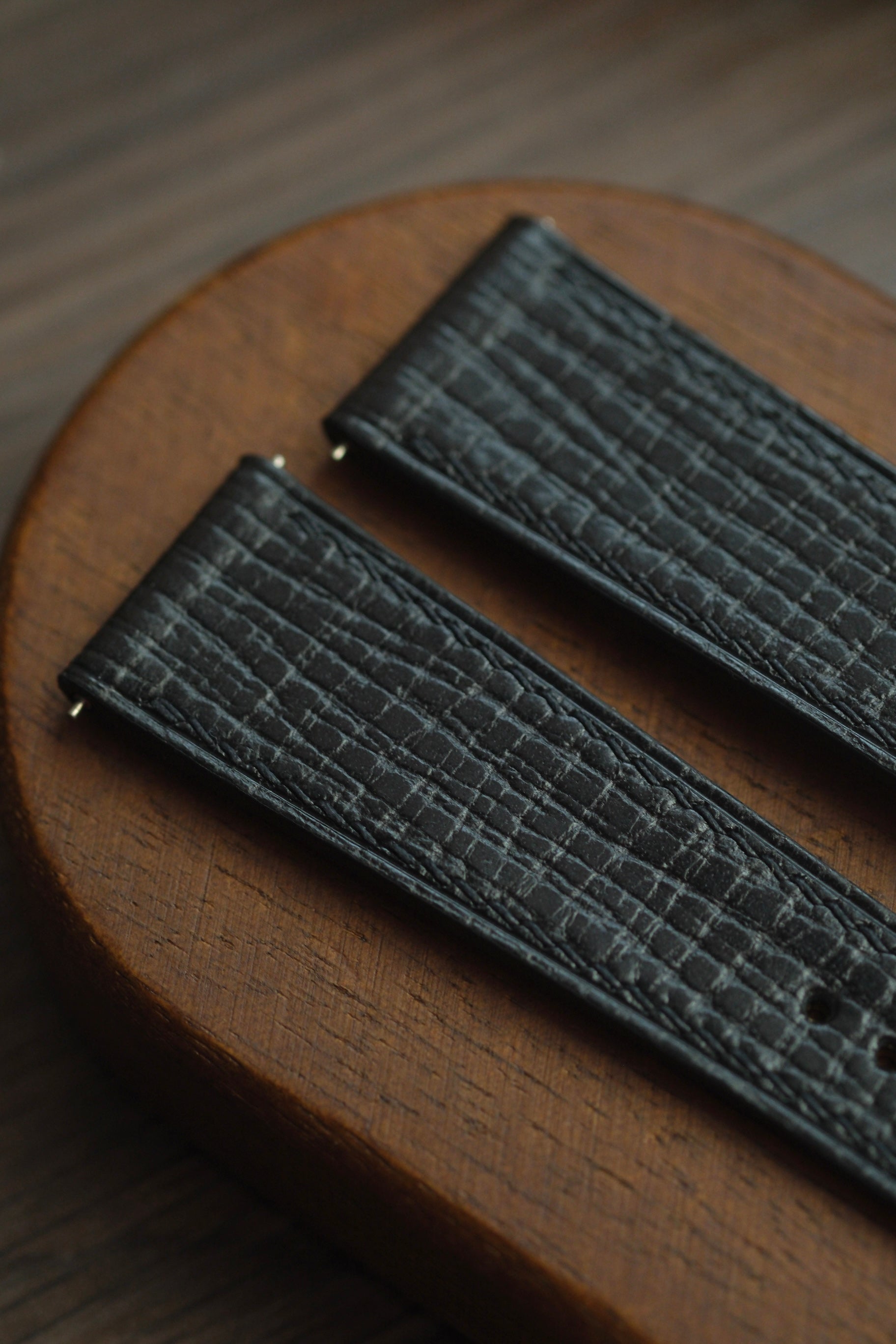 Black Palmer Leather Strap - Artisan Straps