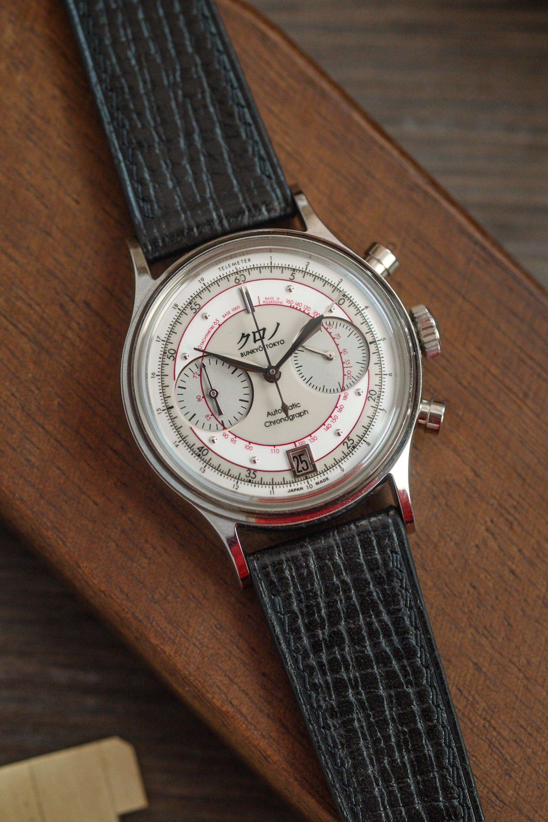 Black Palmer Leather Strap - Artisan Straps