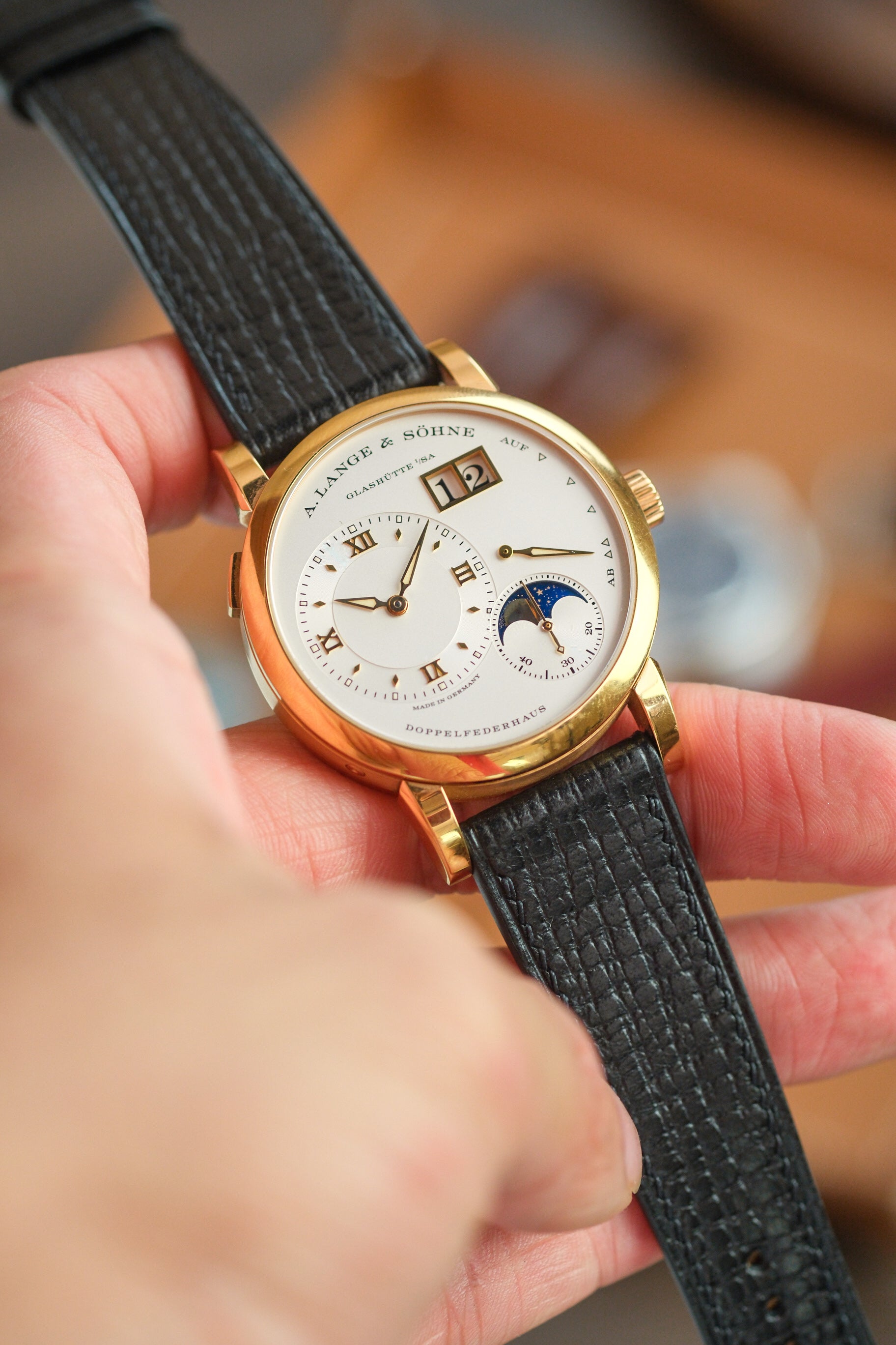 Black Palmer Leather Strap - Artisan Straps