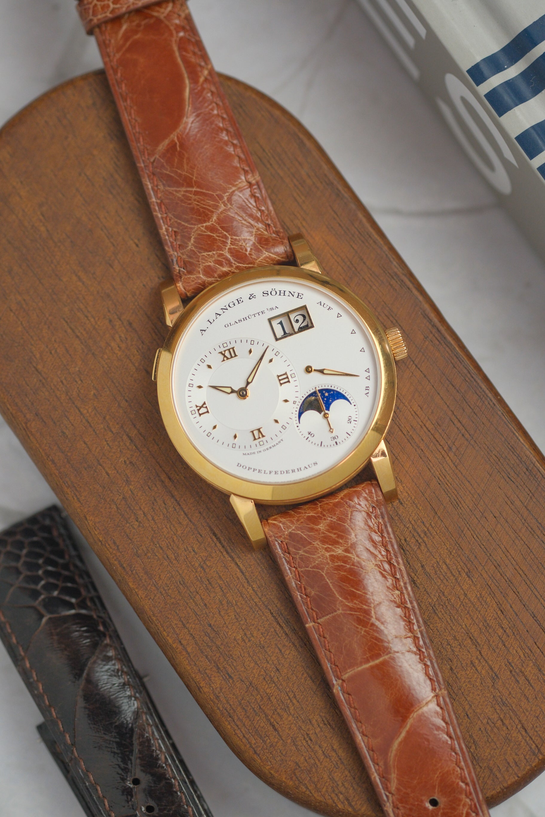 Bourbon Ostrich Leg Leather Strap - Artisan Straps