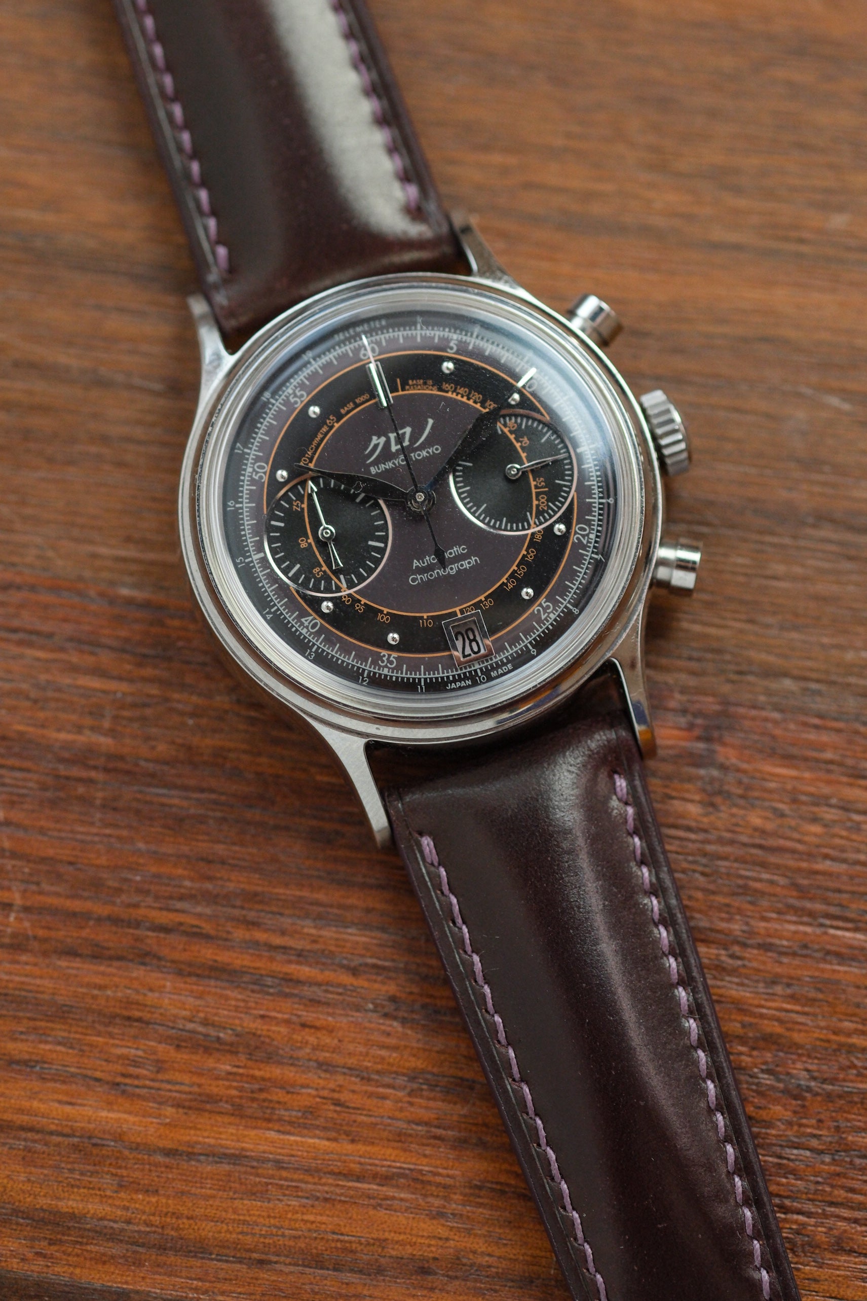 Colour 8 Horween Shell Cordovan (Padded) Leather Strap - Artisan Straps