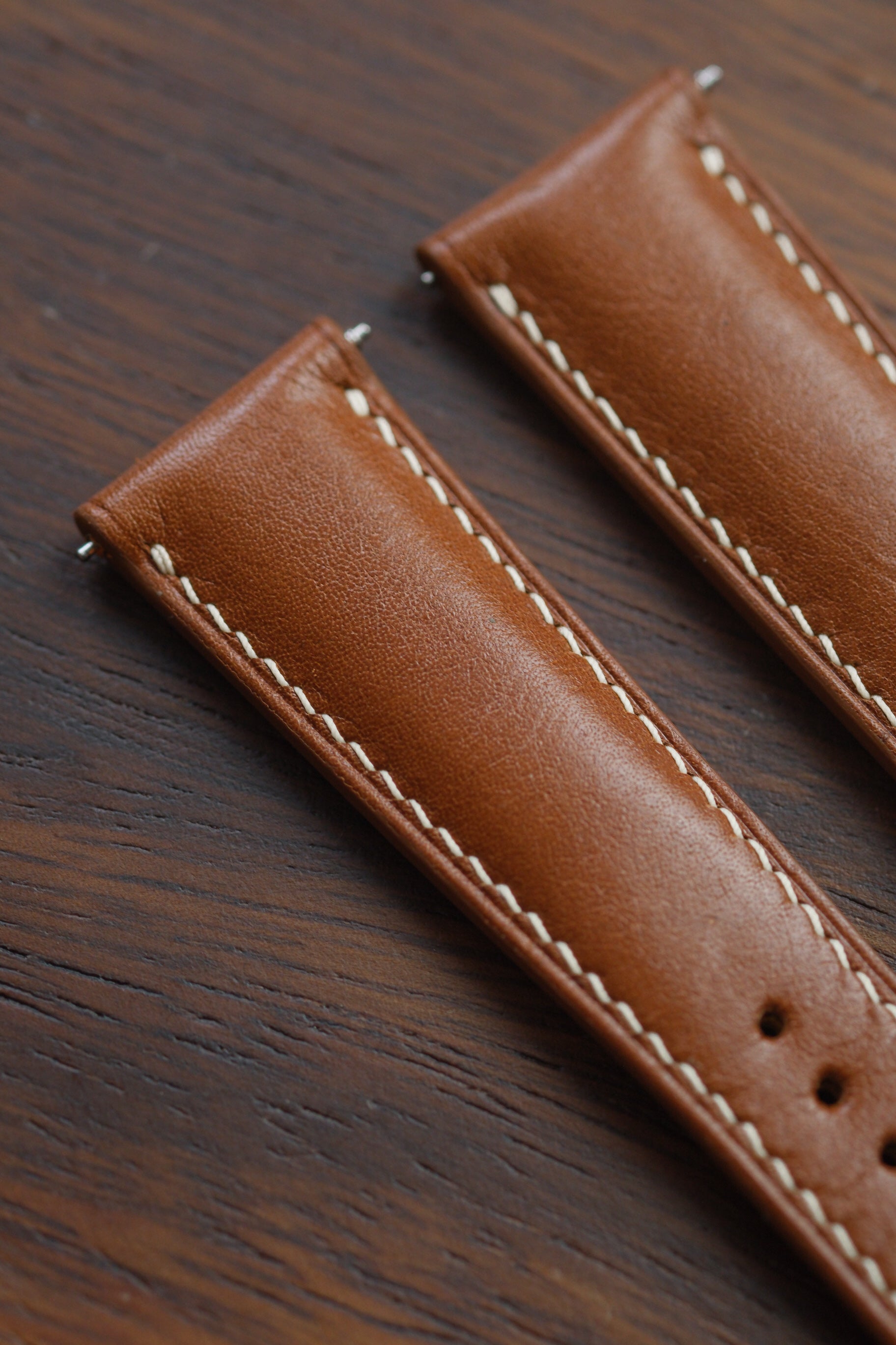 Whiskey Brown Kangaroo (Padded) Leather Strap - Artisan Straps