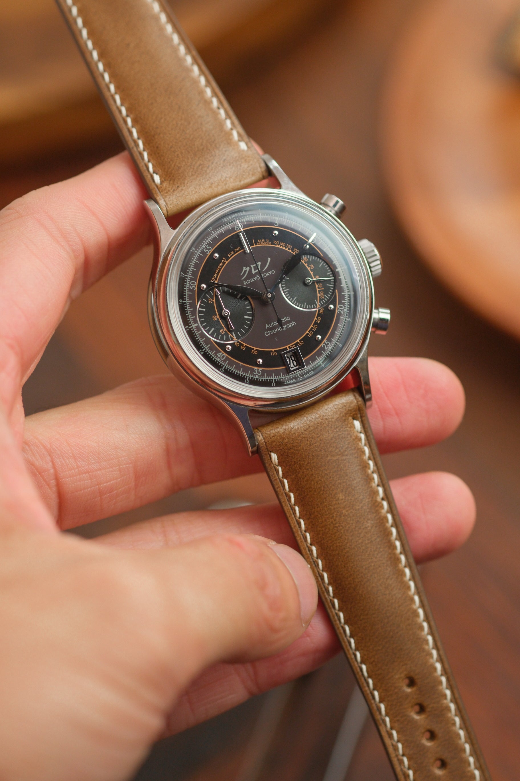 Natural Chromexcel (Padded) Leather Strap - Artisan Straps