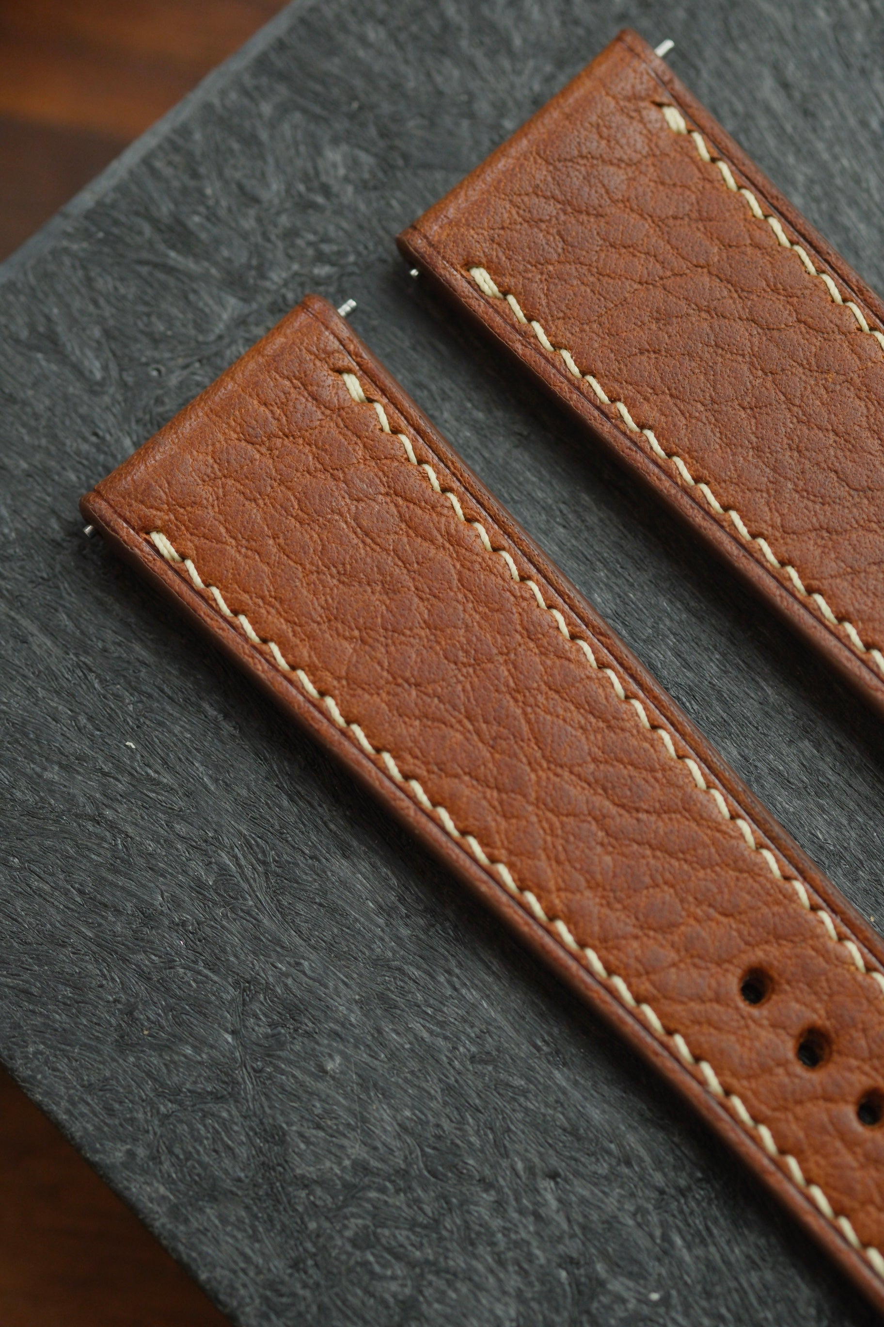 Whiskey Minerva Box Leather Strap - Artisan Straps