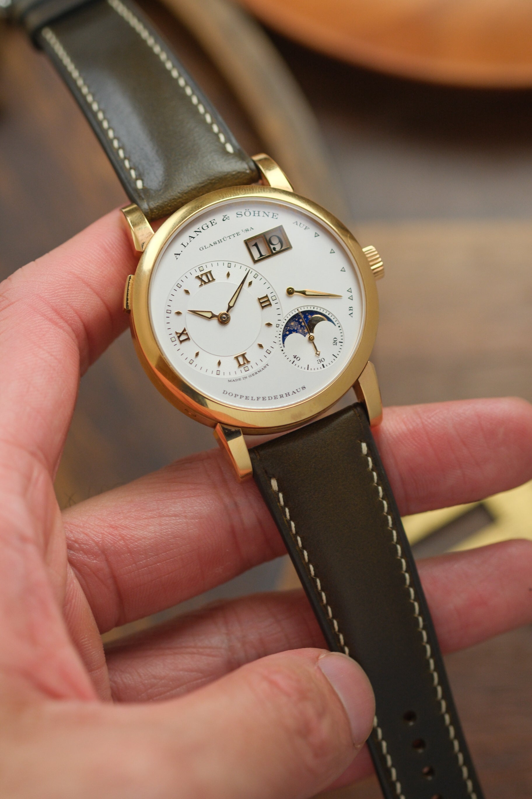 Dark Olive Horween Chromexcel (Padded) Leather Strap