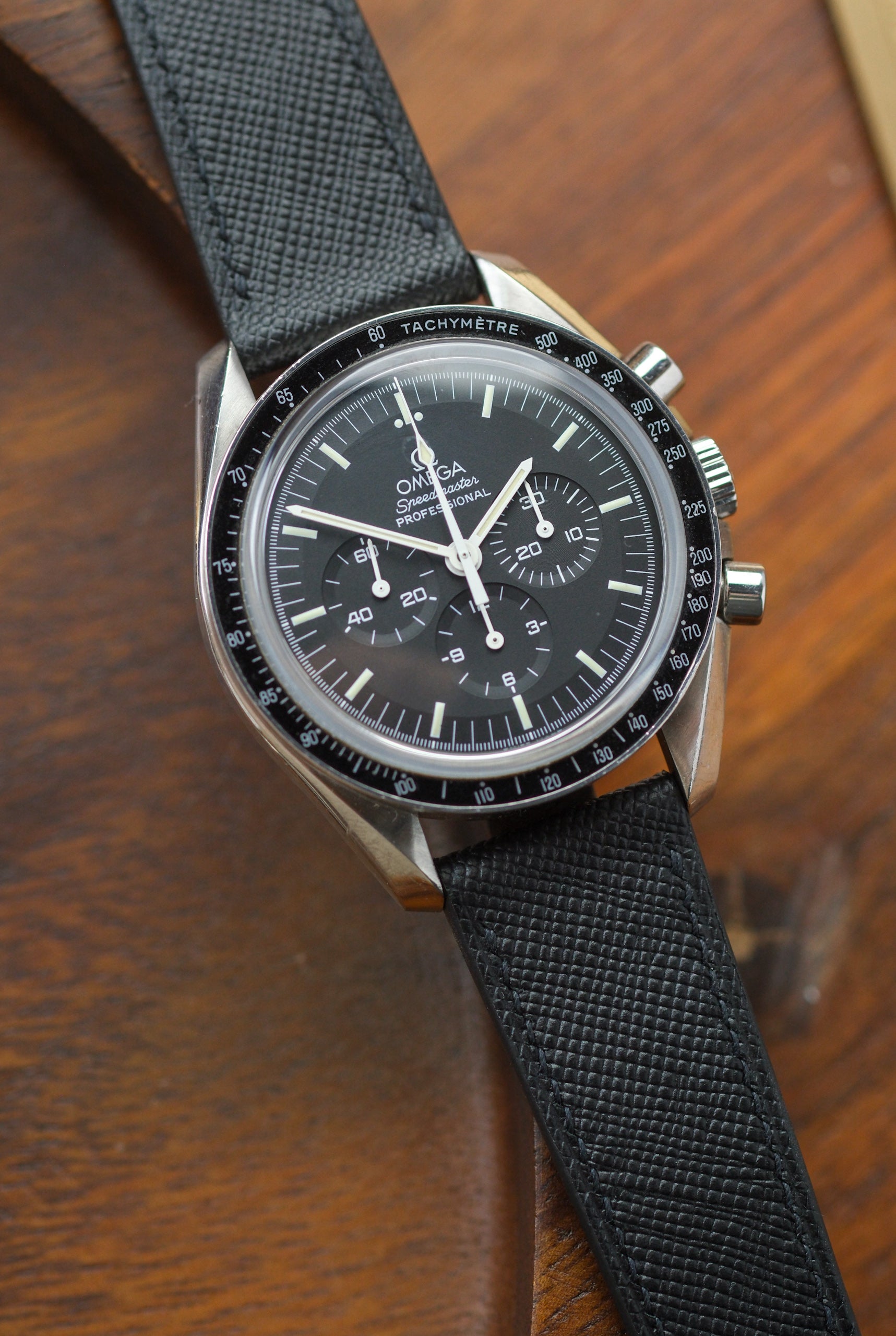 Black Saffiano Leather Strap - Artisan Straps