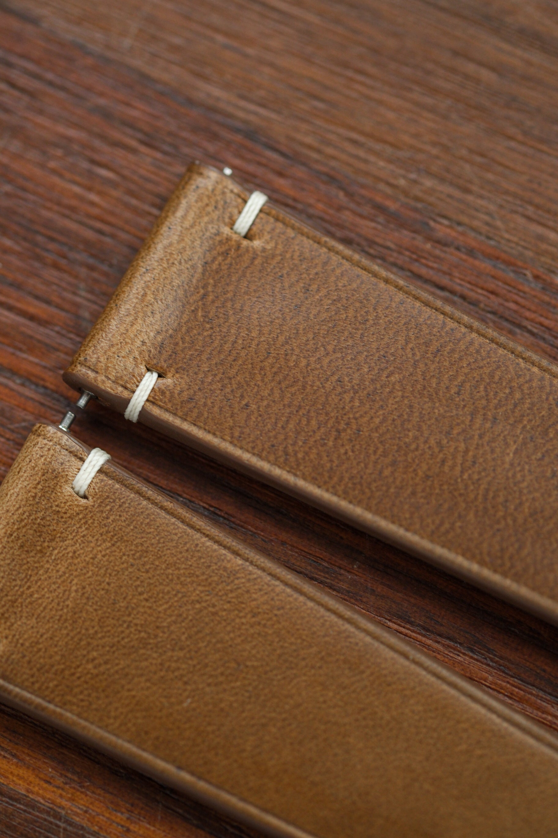 Natural Horween Chromexcel (Two-Stitch) Leather Strap - Artisan Straps
