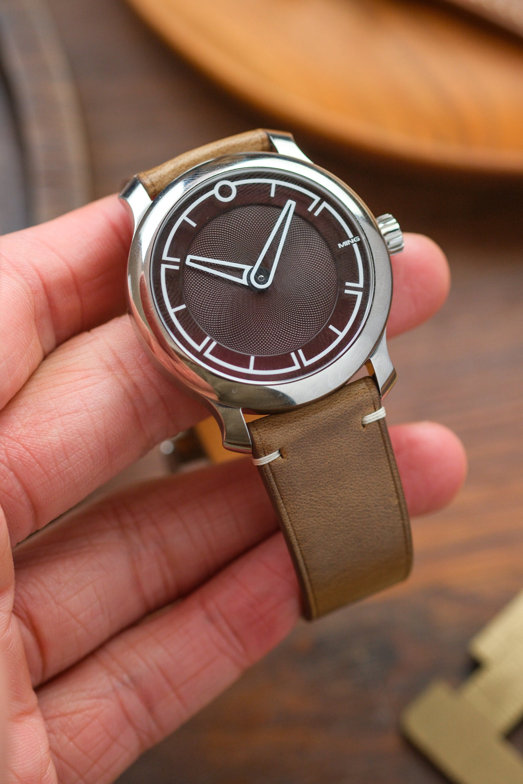 Natural Horween Chromexcel (Two-Stitch) Leather Strap - Artisan Straps