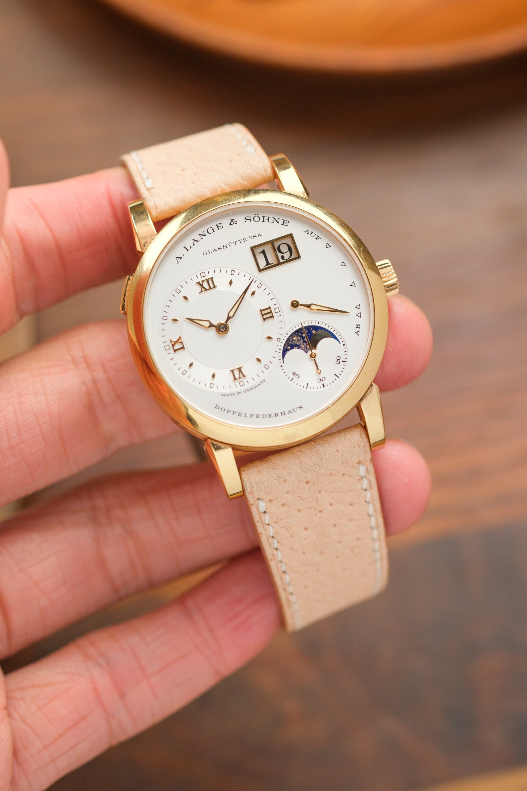 Natural Pigskin Leather Strap