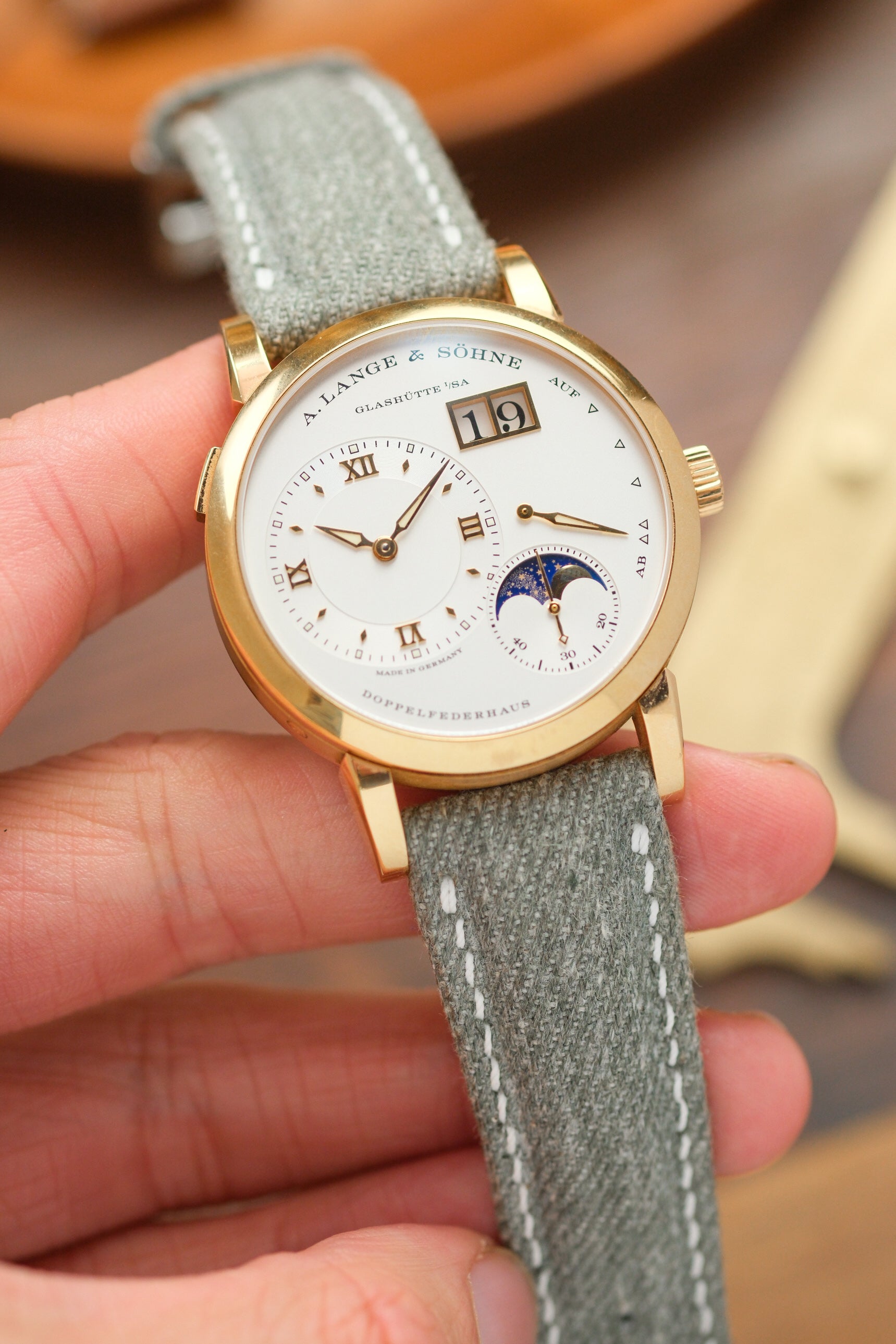 Grey Japanese Denim Strap