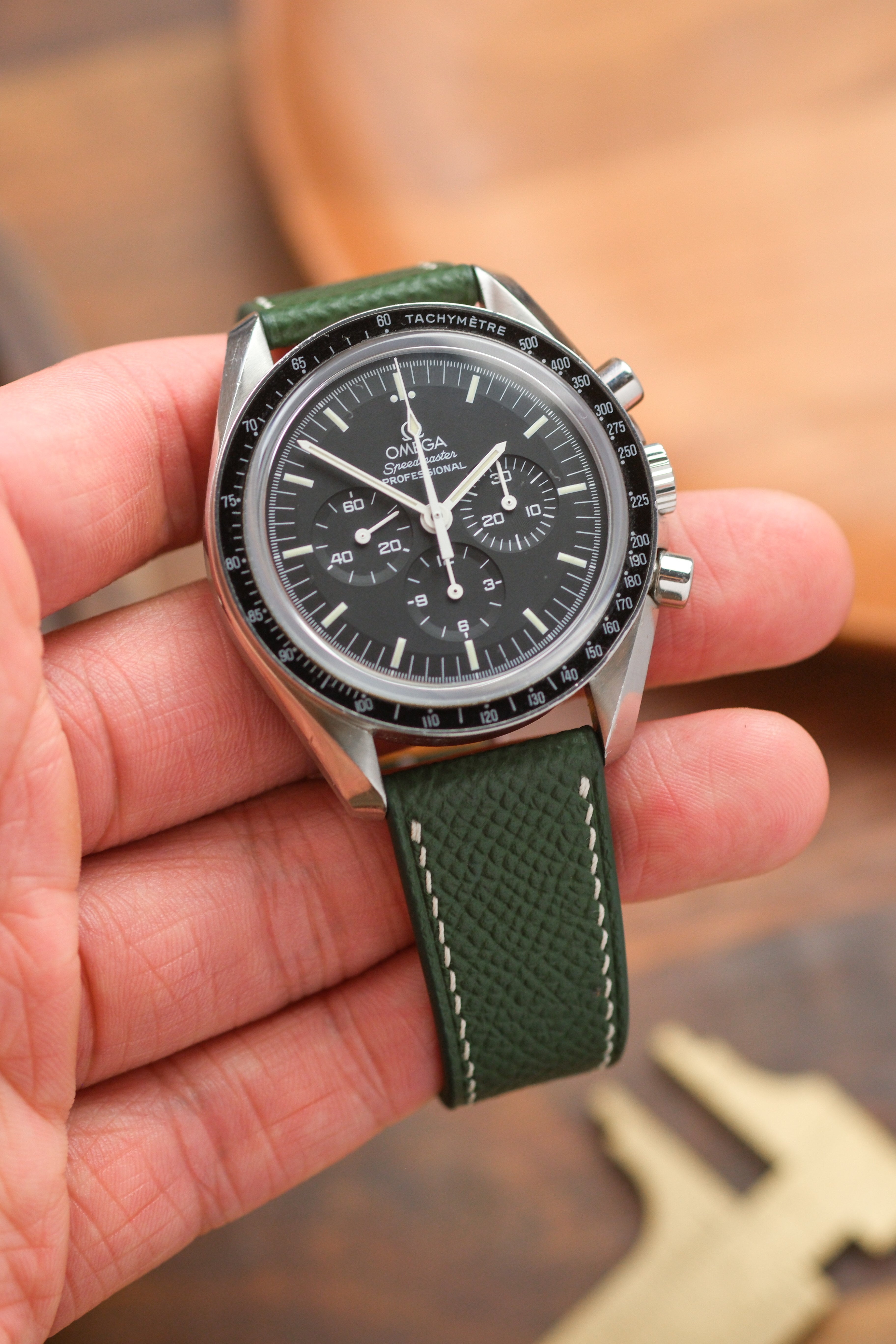 Hunter Green Epsom Leather Strap - Artisan Straps