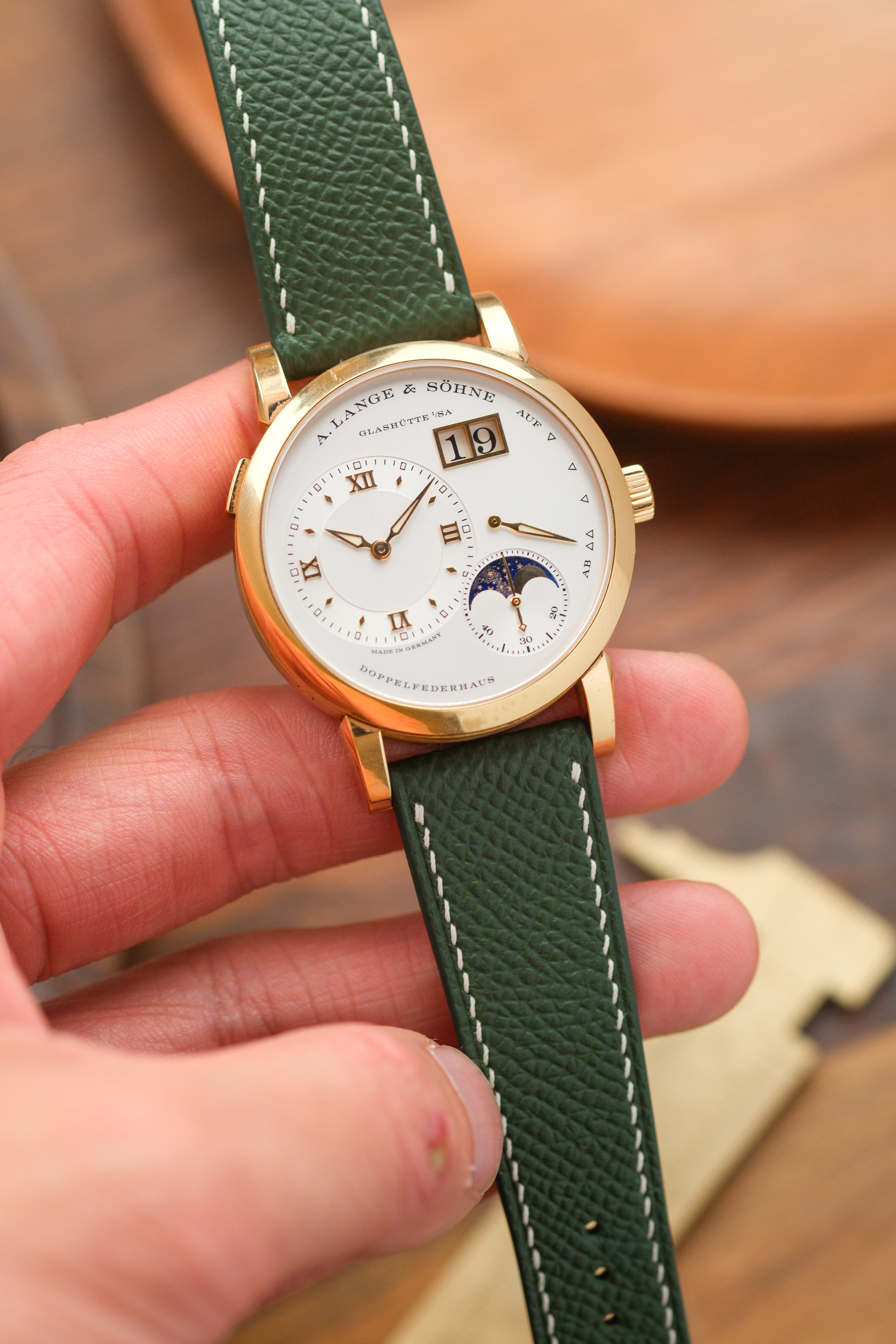 Hunter Green Epsom Leather Strap - Artisan Straps