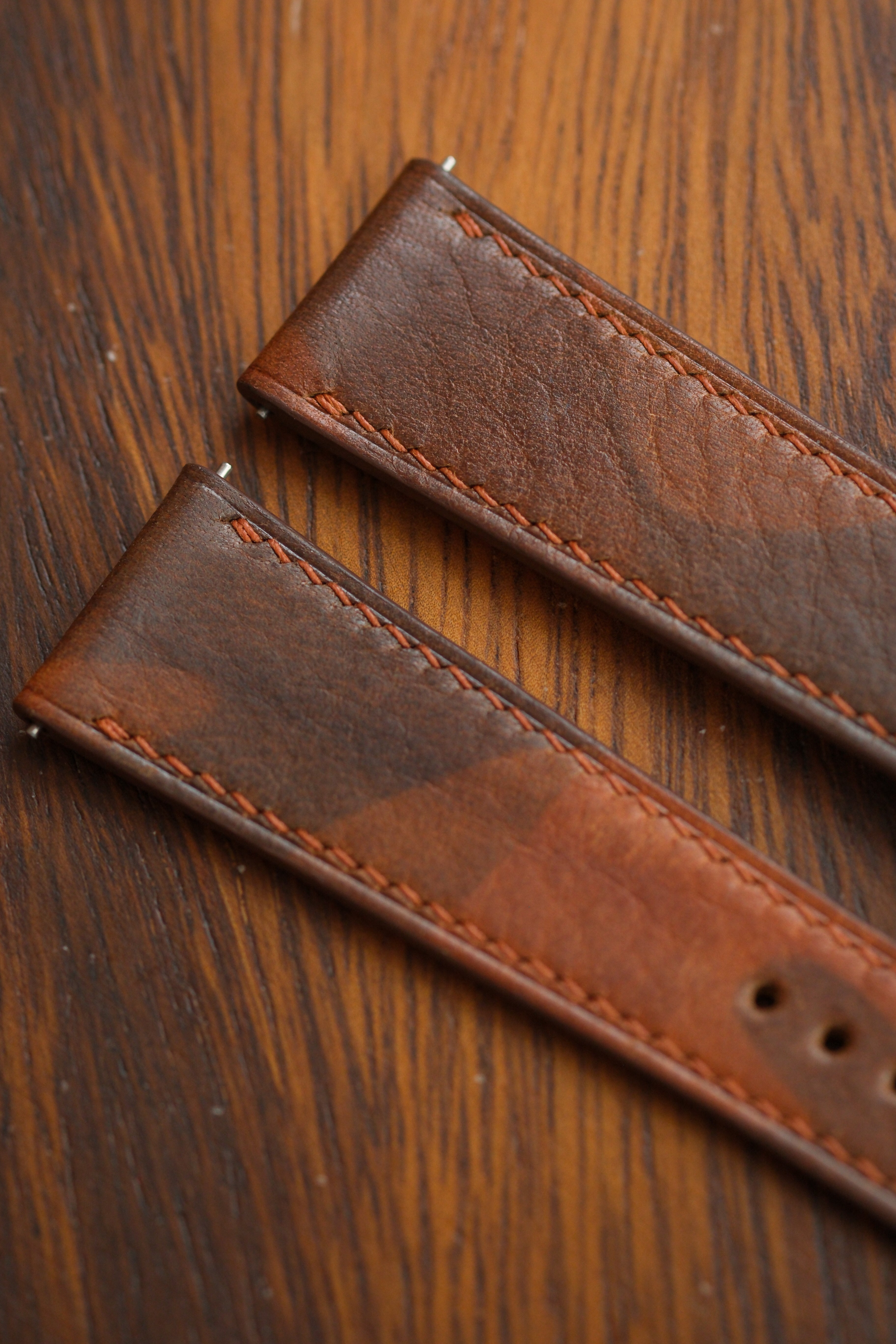 Brown Camo Calf Leather Strap - Artisan Straps