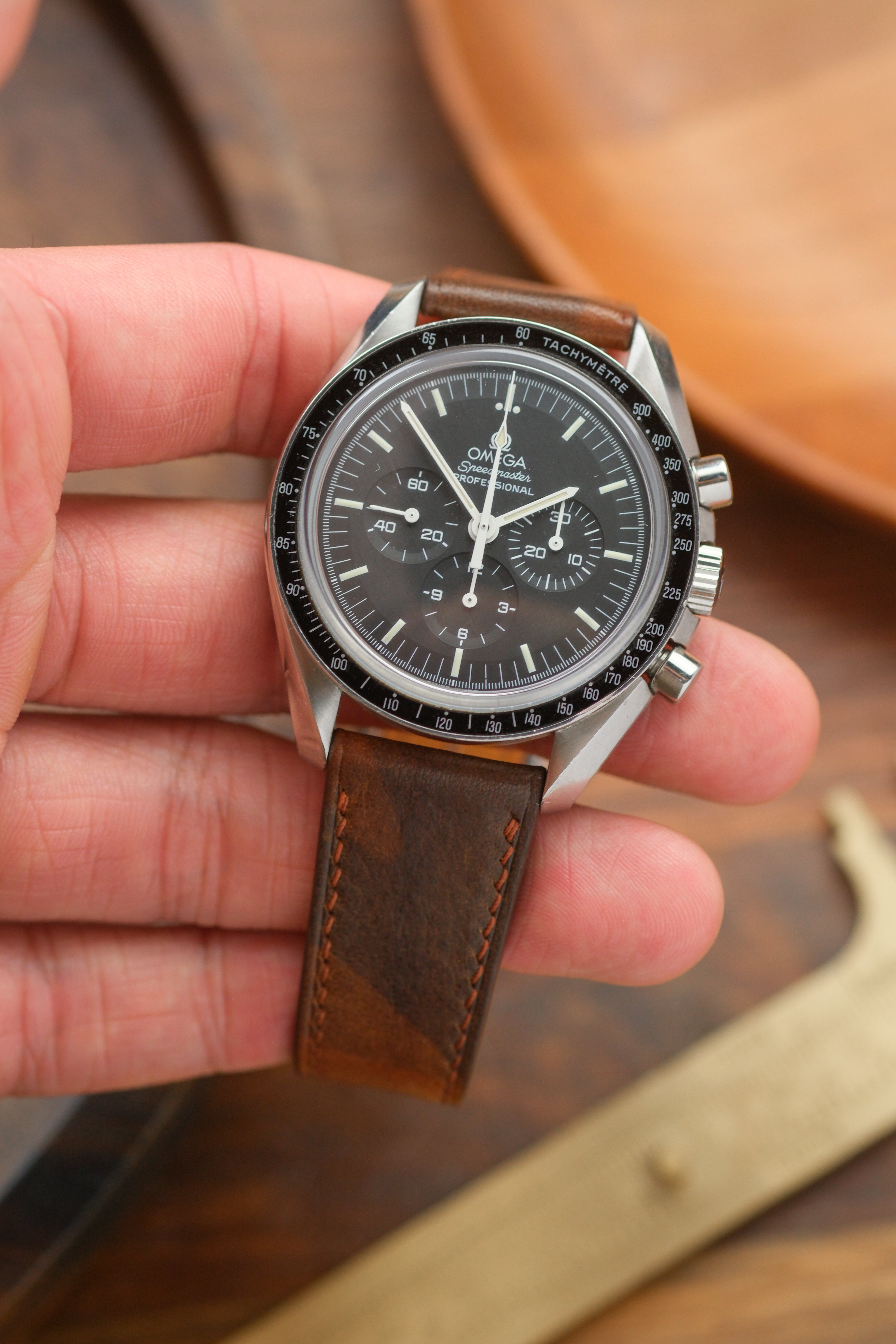 Brown Camo Calf Leather Strap - Artisan Straps