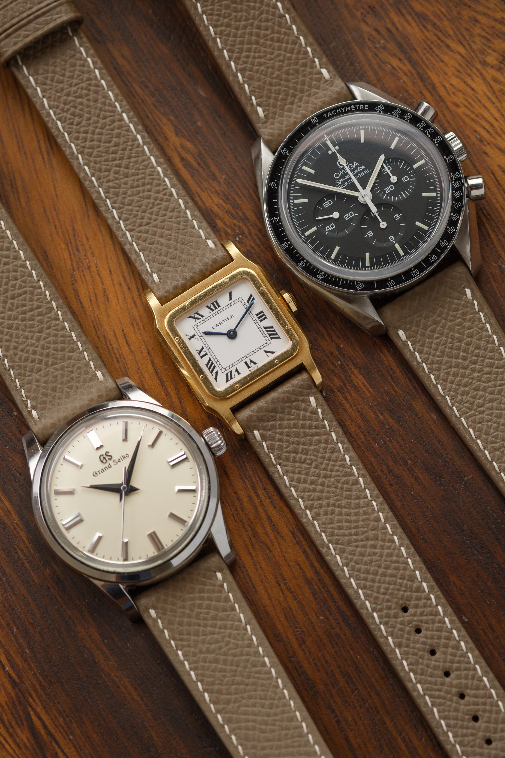 Taupe Epsom Leather Strap (MTO) - Artisan Straps