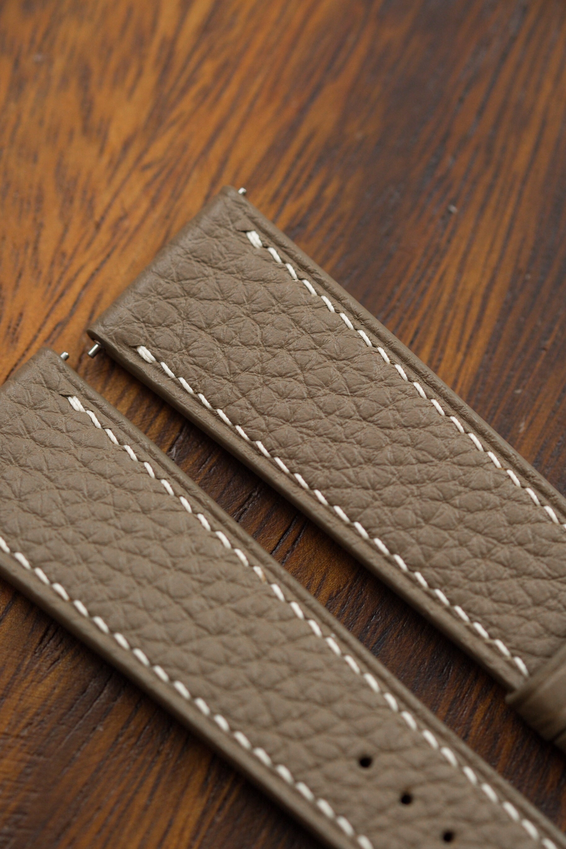 Taupe Shrunken Calf Leather Strap