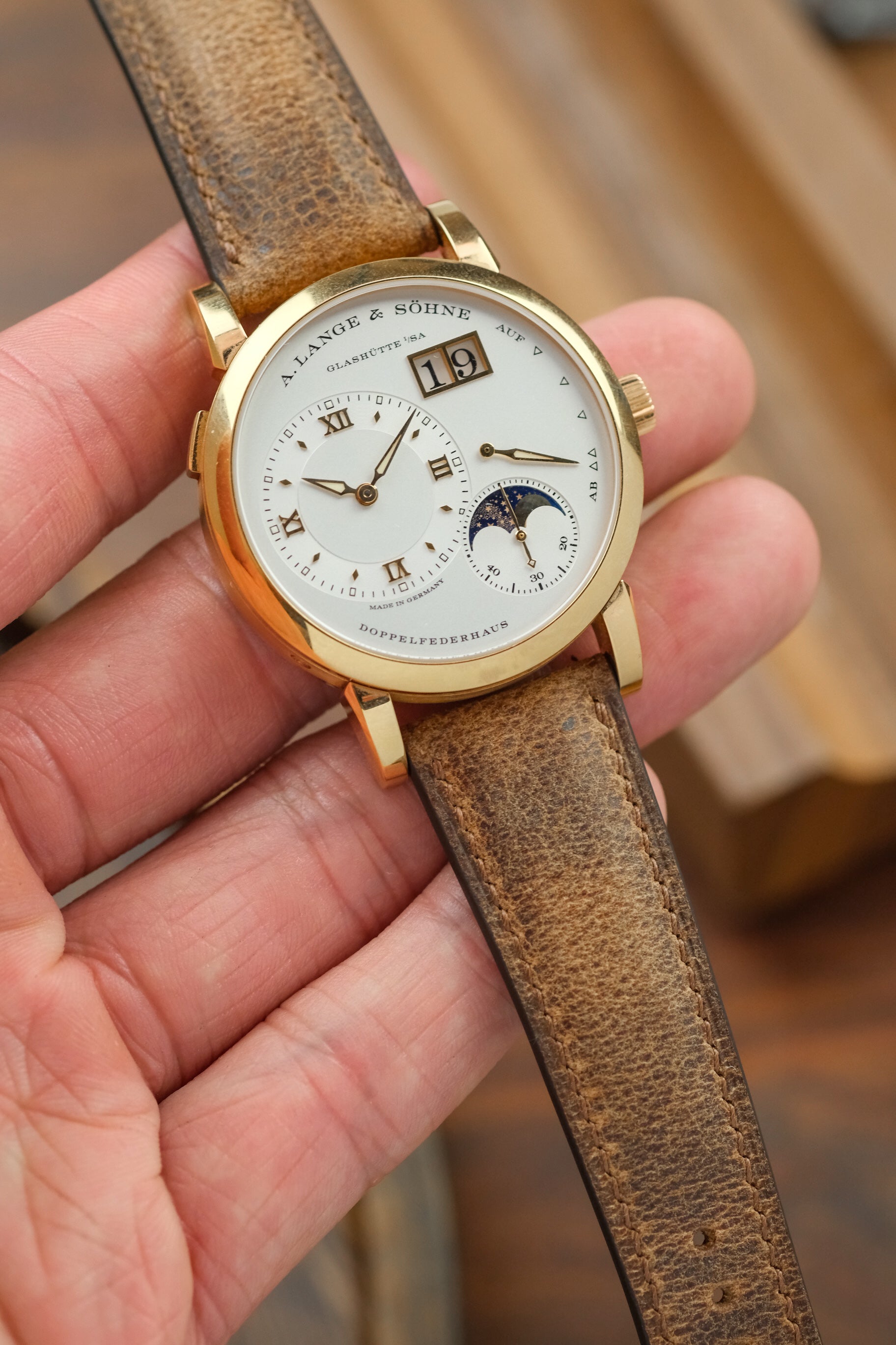 Shamwari Brown African Kudu (Padded) Leather Strap