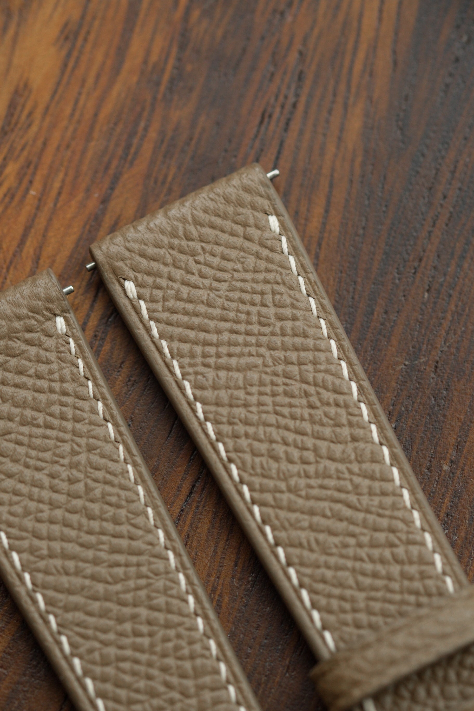 Taupe Epsom Leather Strap